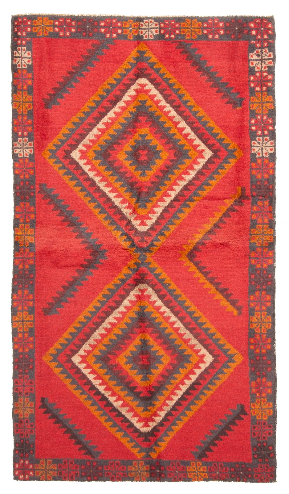 Traditional Vintage Hand-Knotted Carpet 3’6″ x 6’5″ Wool Area Rug