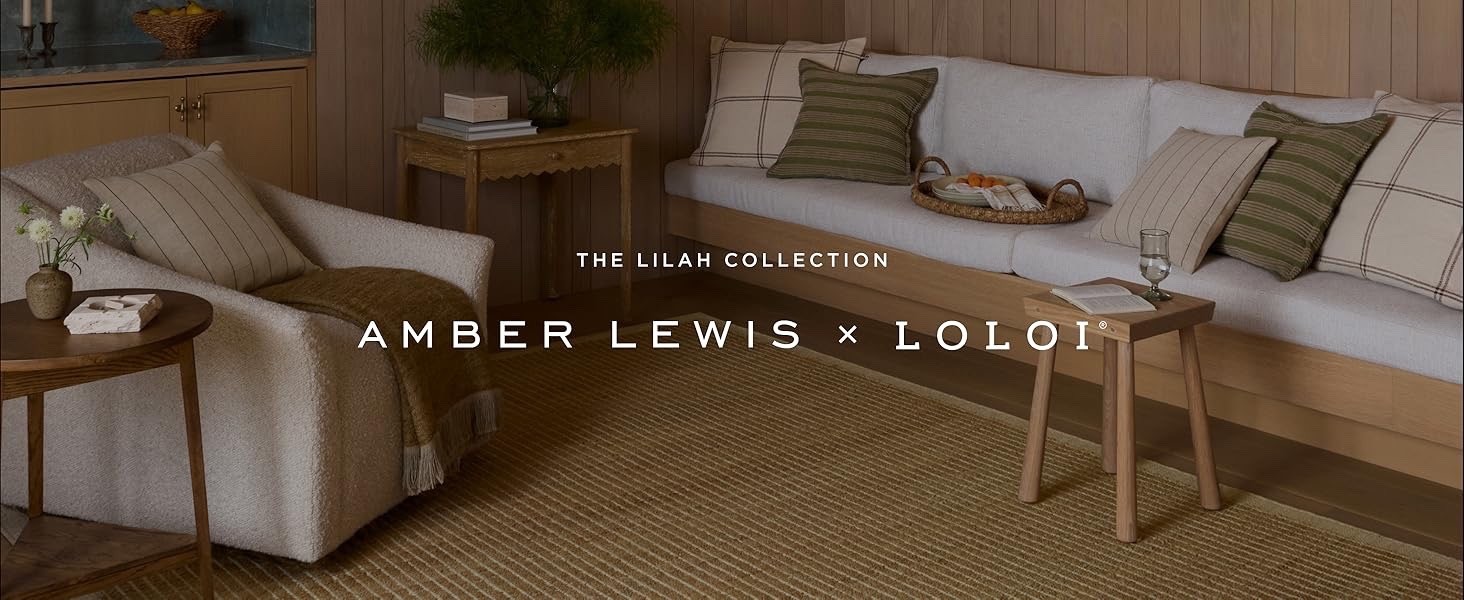 Loloi Amber Lewis Lilah Collection Area Rug 5′ x 7’6″ Natural Antique Ivory