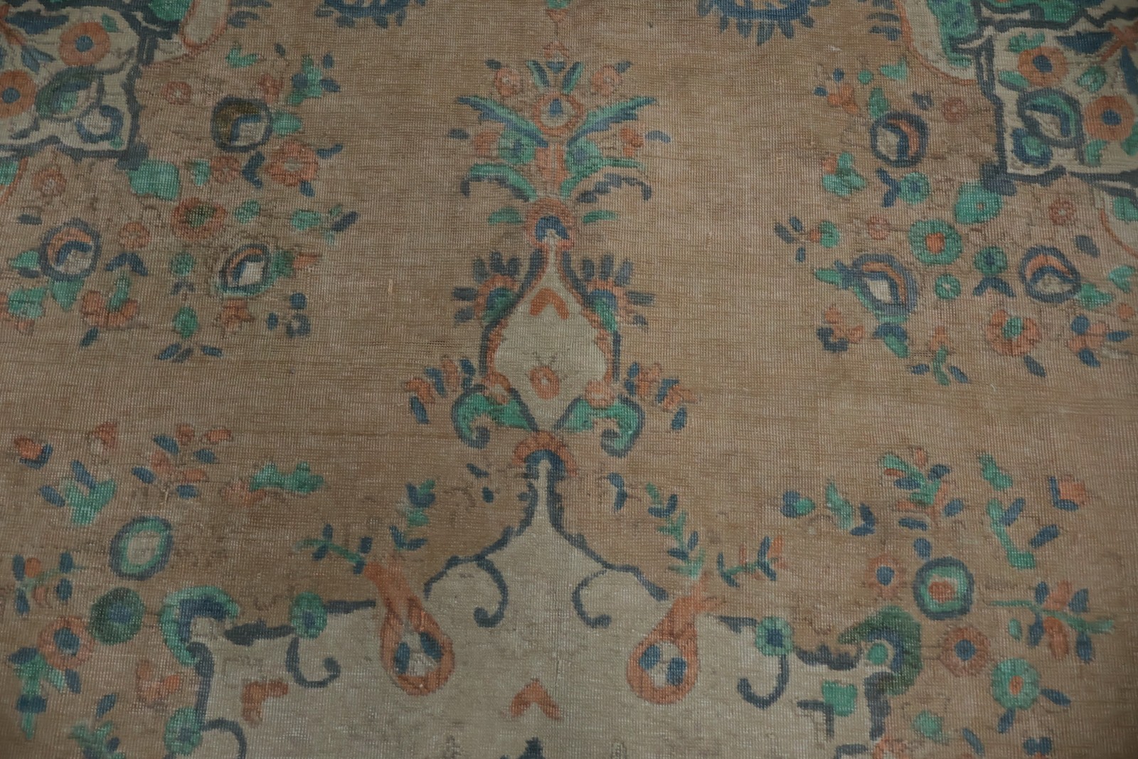 Rustic Living Room Area Rug 10×13 with Timeless Aesthetic Over-Dyed Handmade Rug