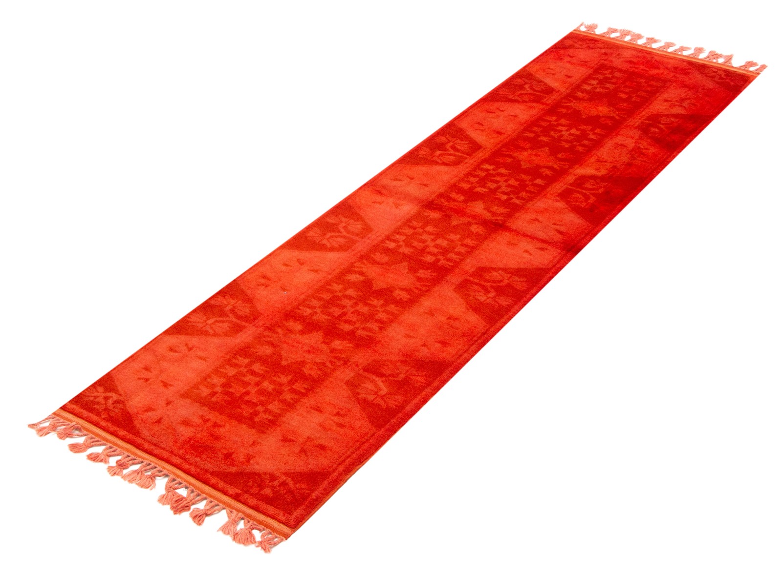 Traditional Hand-knotted Area Rug 2’6″ x 8’6″ Red Oriental Carpet
