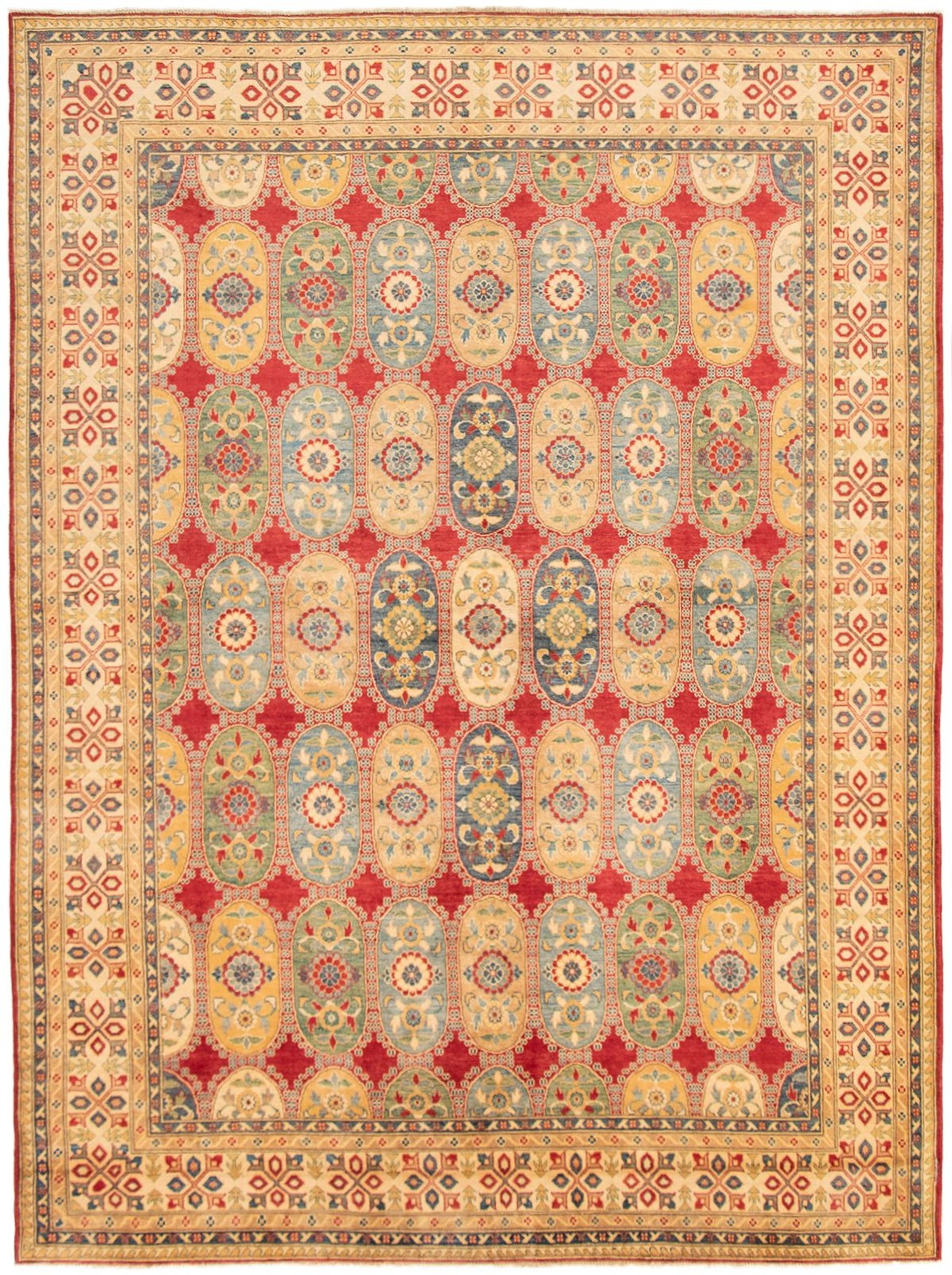 Traditional Hand Knotted Oriental Area Rug 8’10” x 11’9″ Wool Carpet