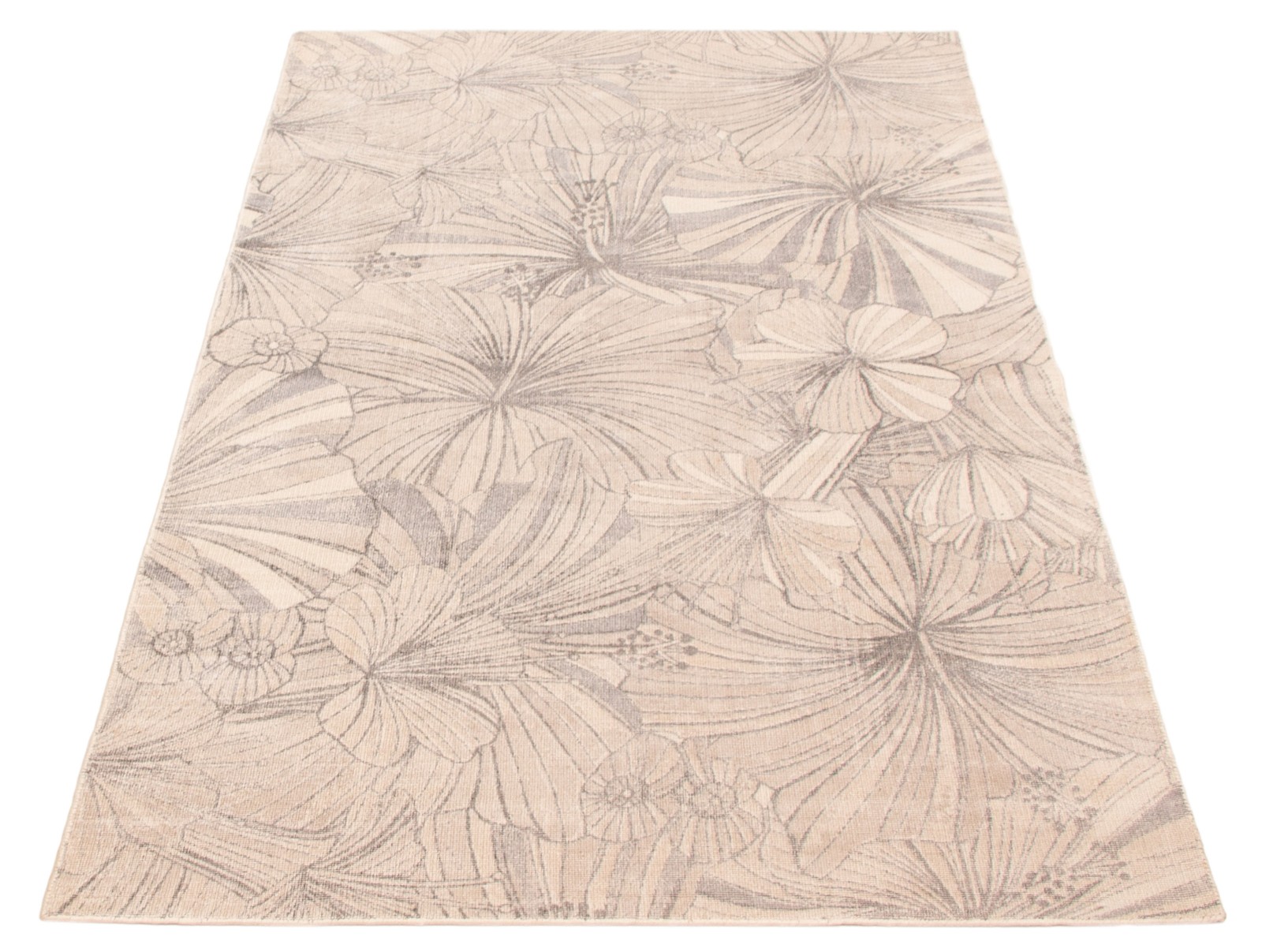 Traditional Beige Hand-knotted Area Rug 5’0″ x 8’1″ Oriental Carpet