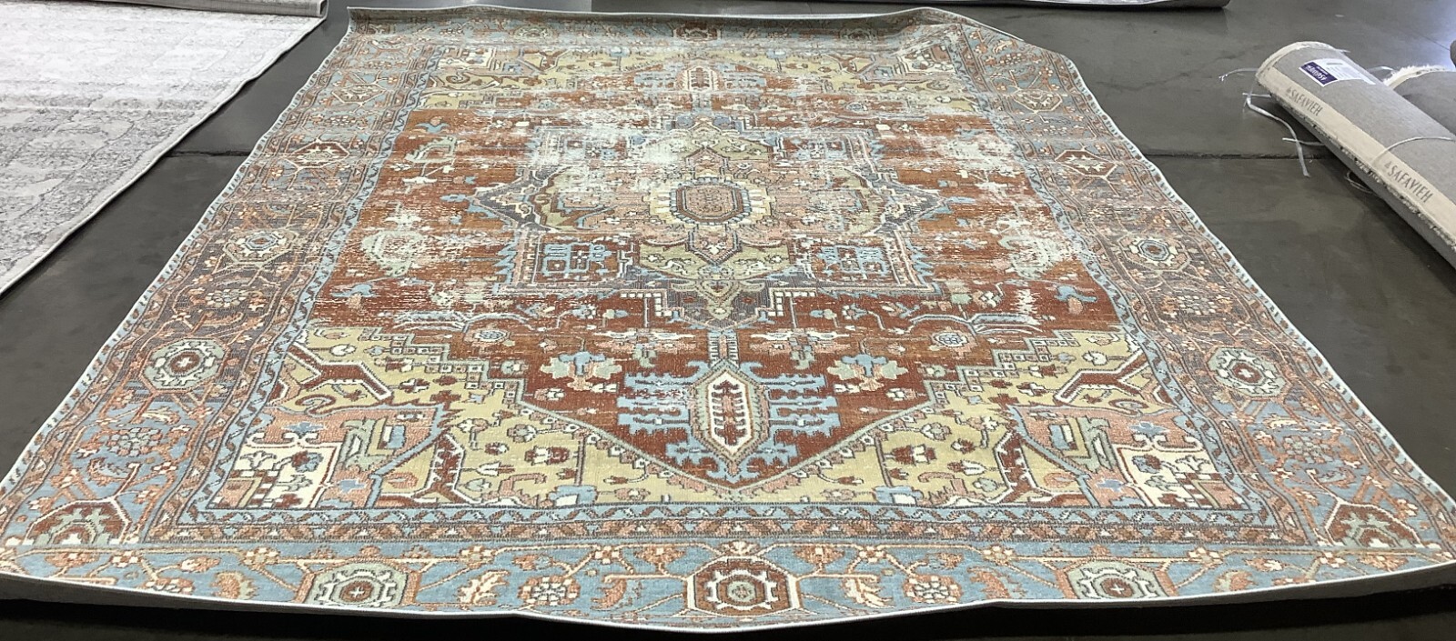 RUST / TAUPE 8′-0″ x 10′-0″ Back Stain Rug, Reduced Price 1172677978 ARA580P-8