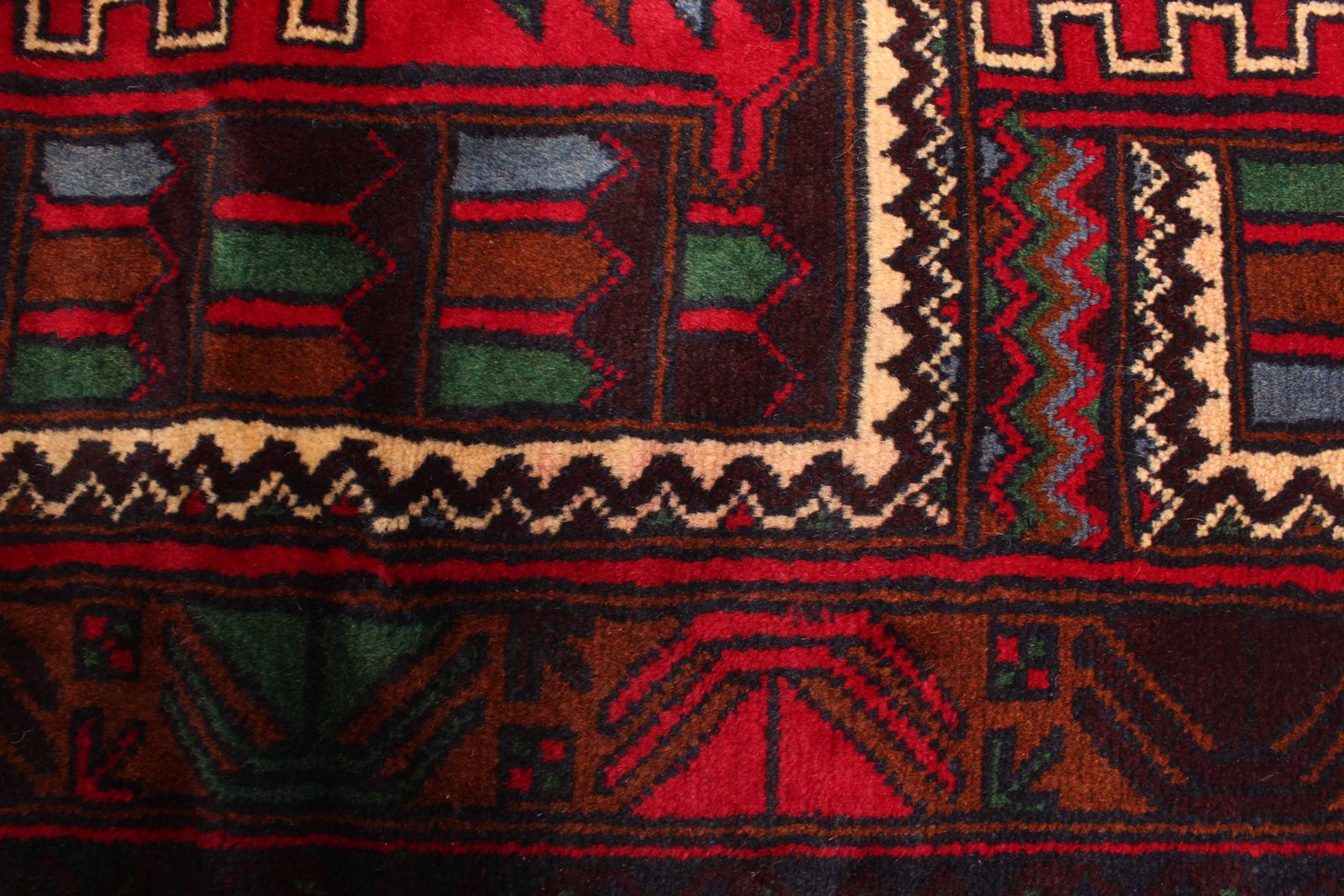 Vintage Hand-Knotted Area Rug 3’7″ x 6’8″ Traditional Wool Carpet