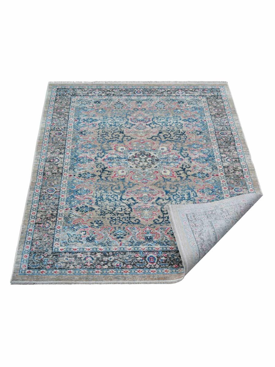 Machine Woven Cross Weave Polyester Area Rug Oriental Multicolor BBH Home M00097