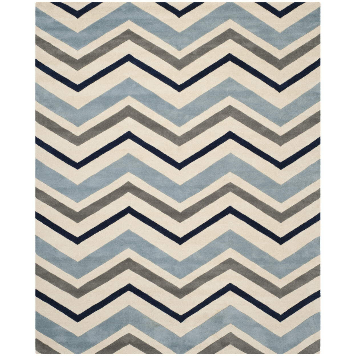 SAFAVIEH Chatham CHT749X Handmade Ivory / Dark Grey Rug
