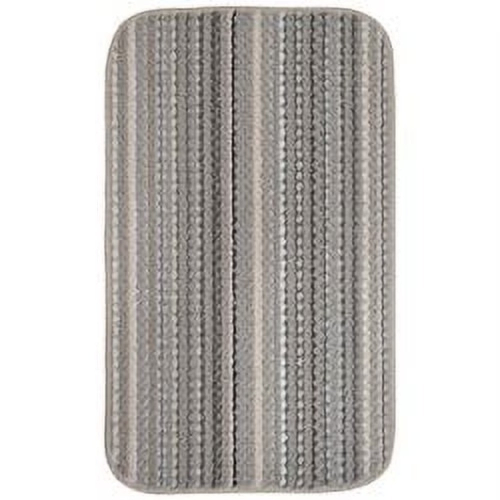 Indoor Area Rug Polypropylene Fiber Earth Tones Carnival Stripe Design 18×30