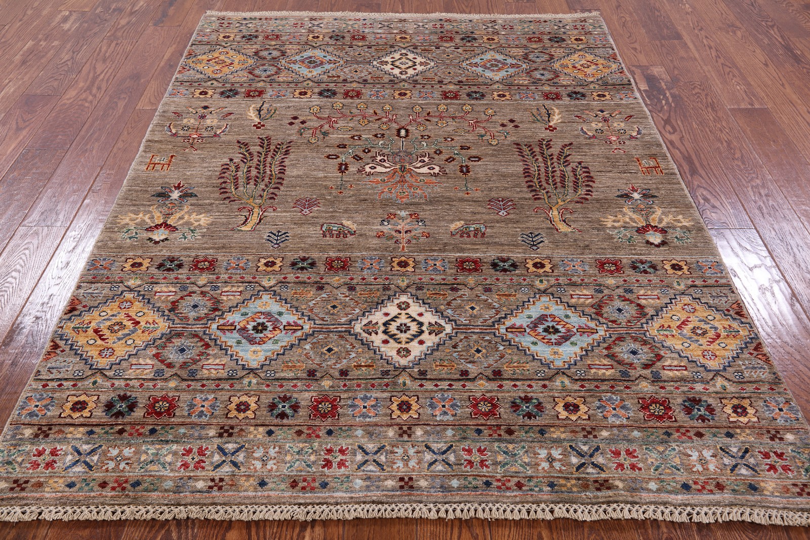 Handmade Super Kazak Khorjin Rug 5′ 1″ X 6′ 7″ – Q7505