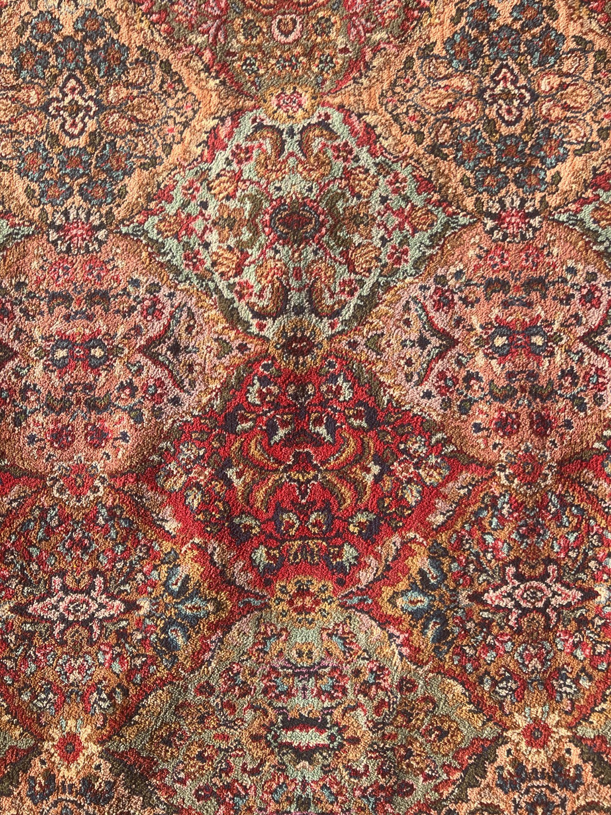 10′ x 14’3″ Karastan Kirman Design Oriental Rug – Full Pile – Made in USA