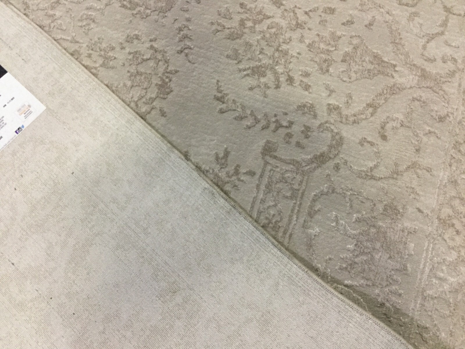 CREME / IVORY 8′ X 10′ Stained Rug, Reduced Price 1172662600 RFT664D-8