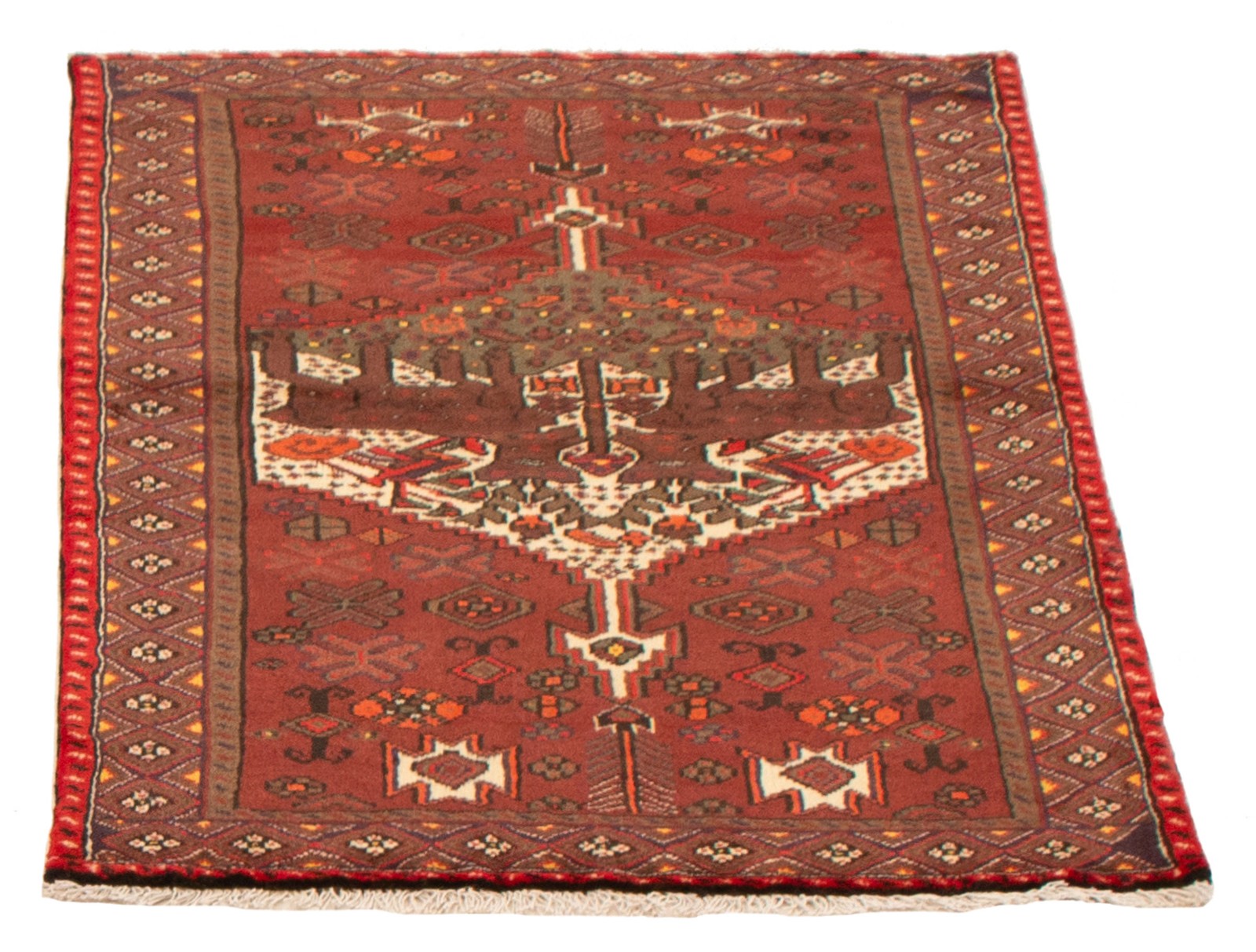 Traditional Vintage Hand-Knotted Area Rug 3’3″ x 5’2″ Oriental Wool Carpet
