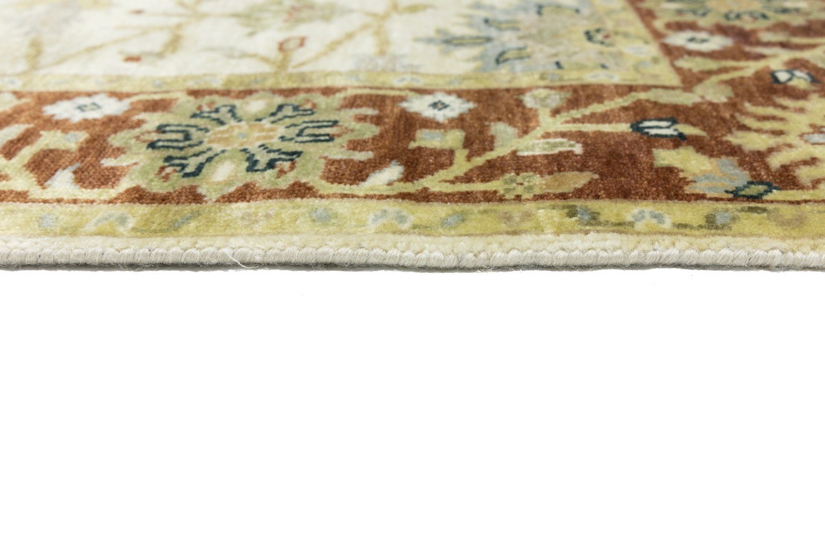 Handmade Modern Rug Classic Floral Rusty Red Plush Carpet Home Decor 5X8