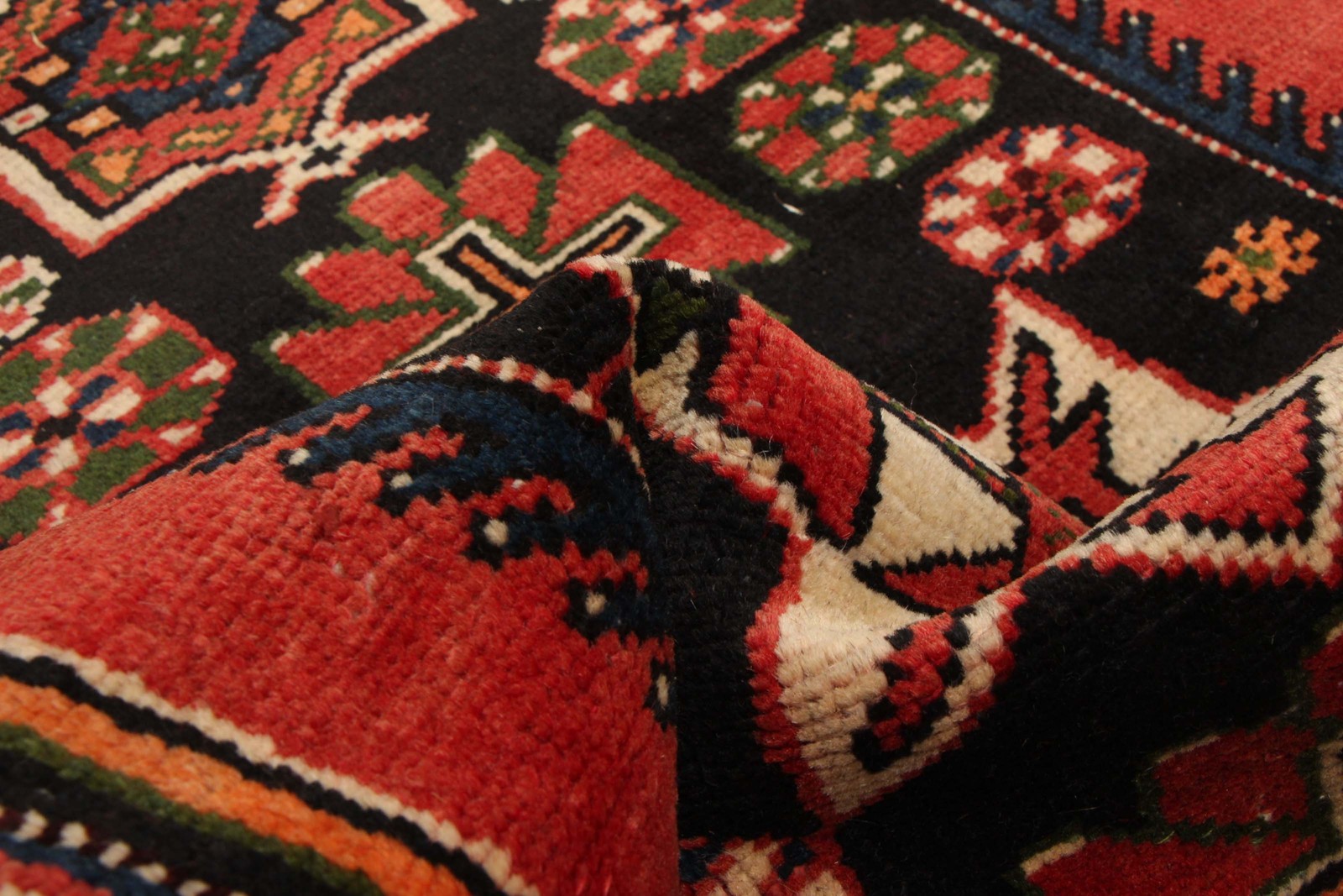 Vintage Hand-knotted Runner Rug 2’5″ x 6’8″ Traditional Oriental Wool Carpet