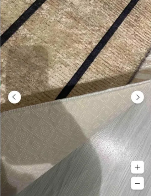 Machine Washable Non-Slip Base Stain-Proof Striped Living Room Kitchen Carpet