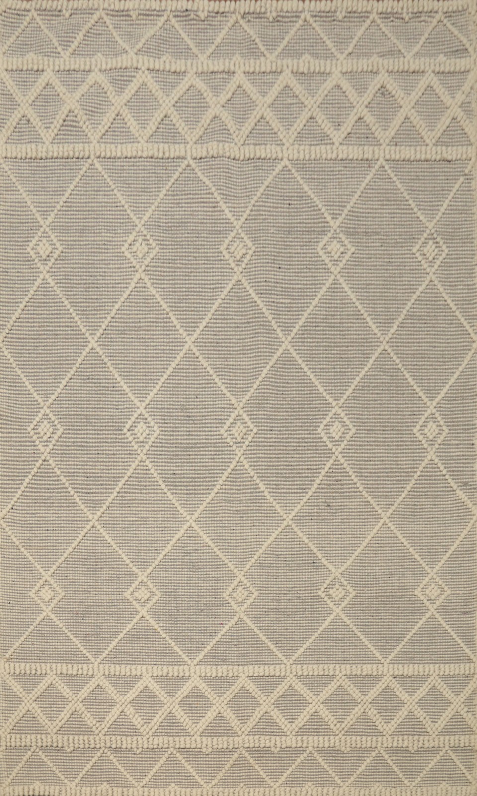 Modern Gotti Design Area Rug 5×7 Ft Hand-Knotted Gray Oriental Wool Carpet