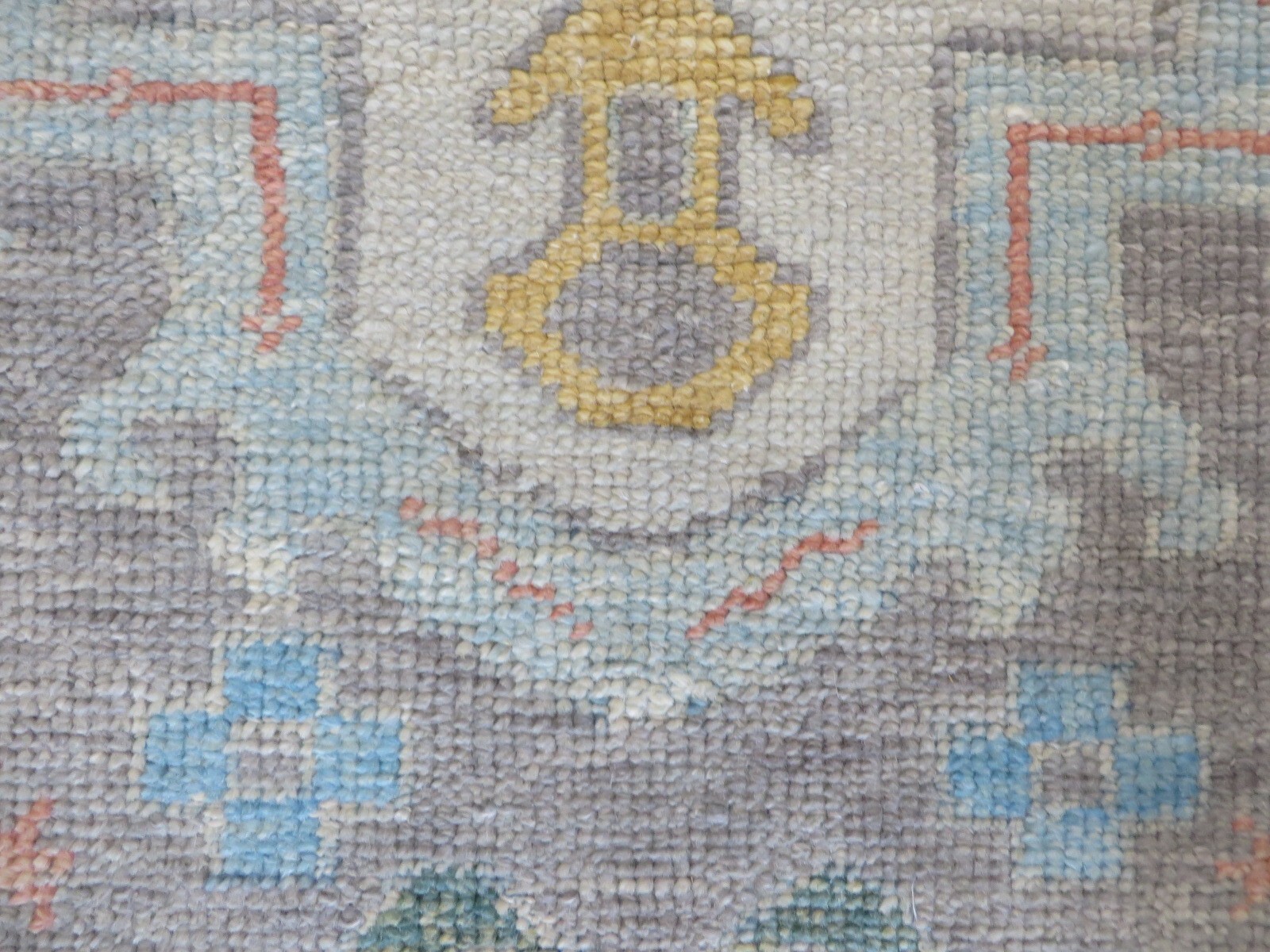 4’8 x 7’2 Hand Knotted Gray Colorful Turkish Oushak Oriental Rug G15500