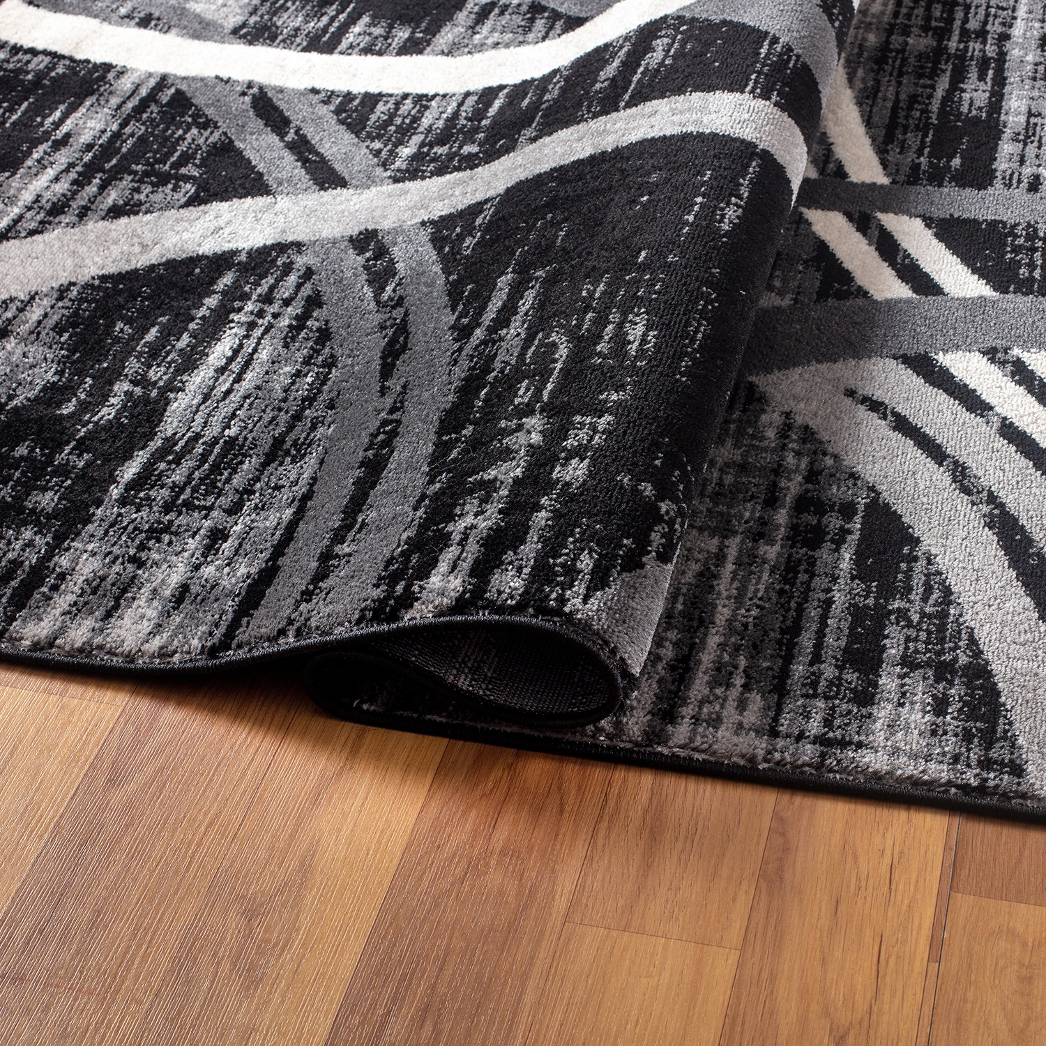 Rugshop Area Rug Modern Abstract Circles Design Rugs for Living Room Bedroom Rug