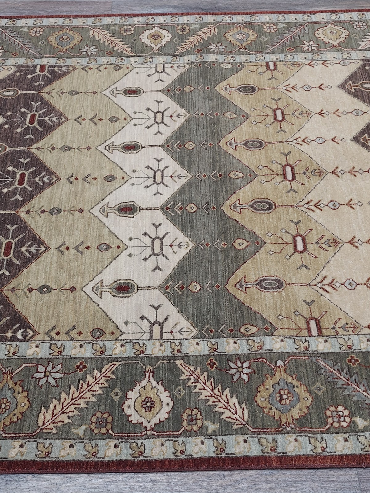 Bohemian Oushak Rug, Oushak Turkish Rug, Hand Made Contemporary Rug 5.5×8 Ft