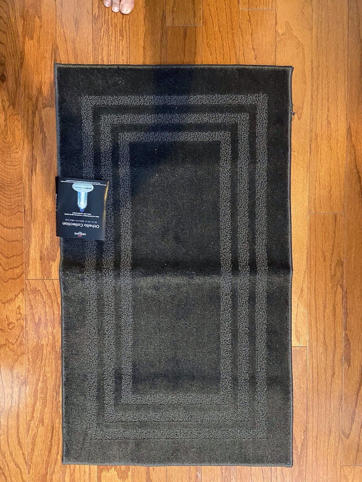 20×34 Or hello Collection By Mohawk, Slate-Dark Gray Area Rug