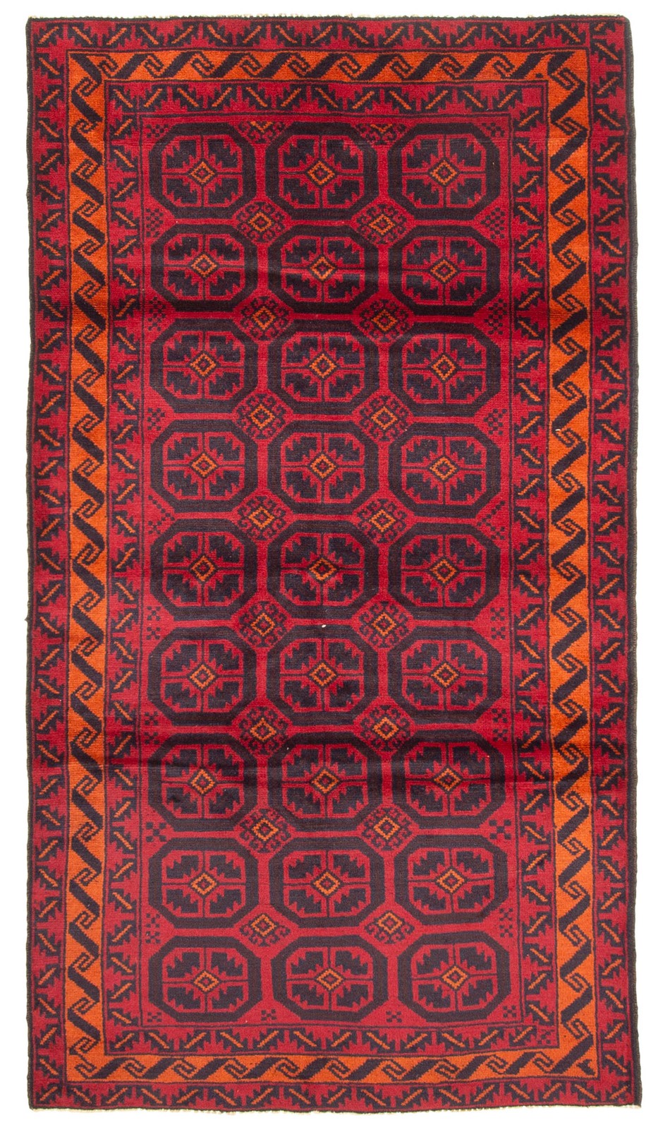Vintage Hand-Knotted Area Rug 3’7″ x 6’8″ Traditional Wool Carpet