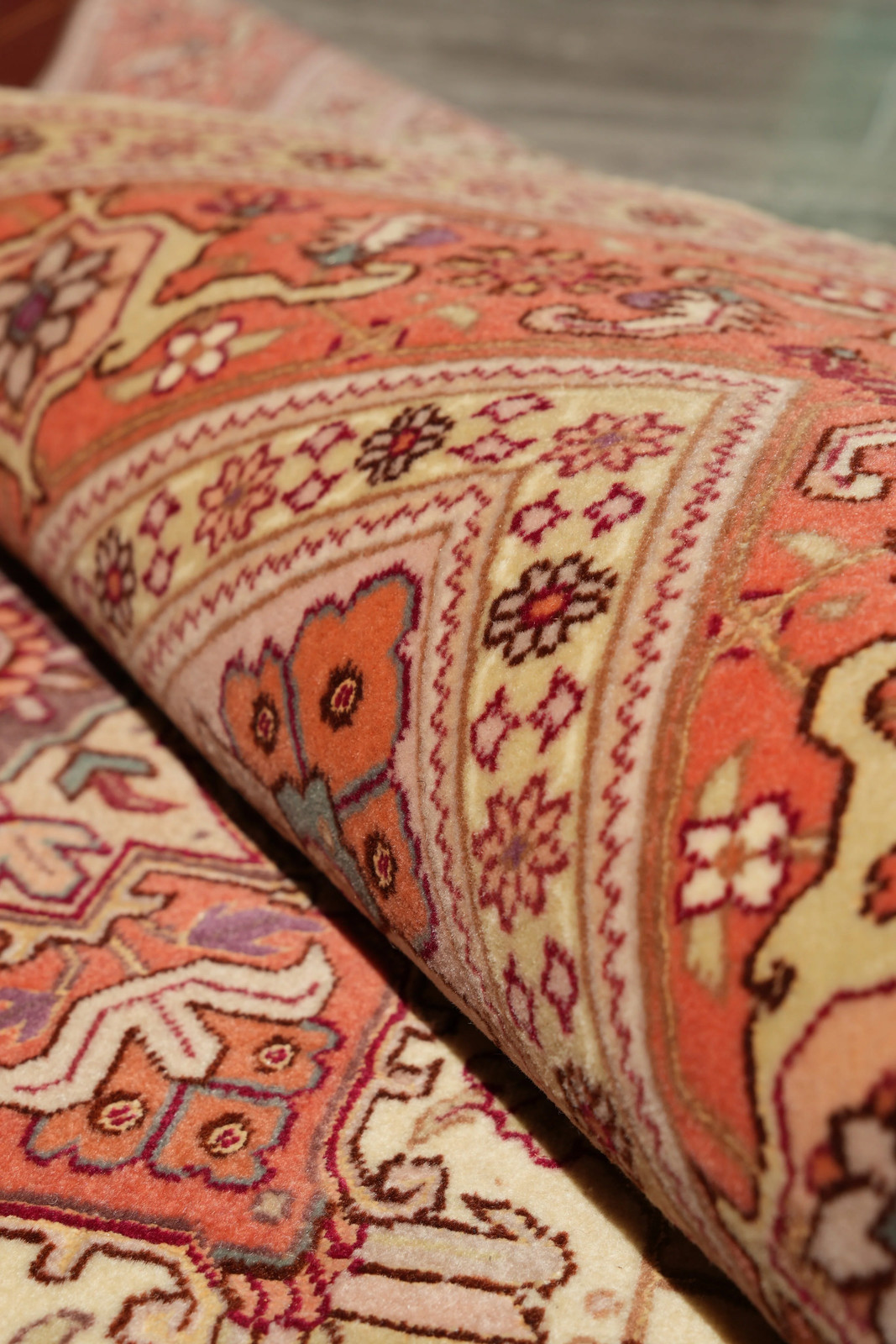 3.6 x 5 Perrsian Tabriiz Rug 400 KPSI Geometric #F-4232