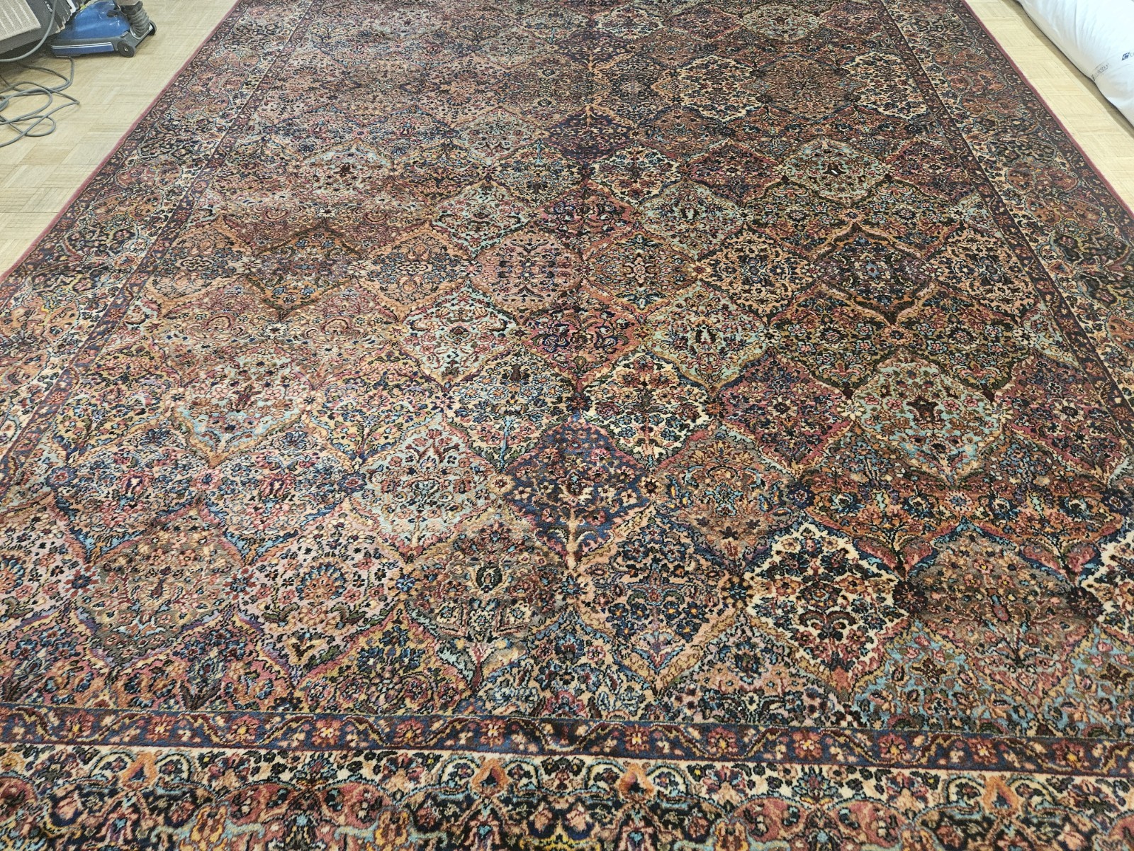 12×20 GENUINE ANTIQUE KARASTAN RUG MULTICOLOR PANEL KIRMAN 717 100% WOOL RUG VGC