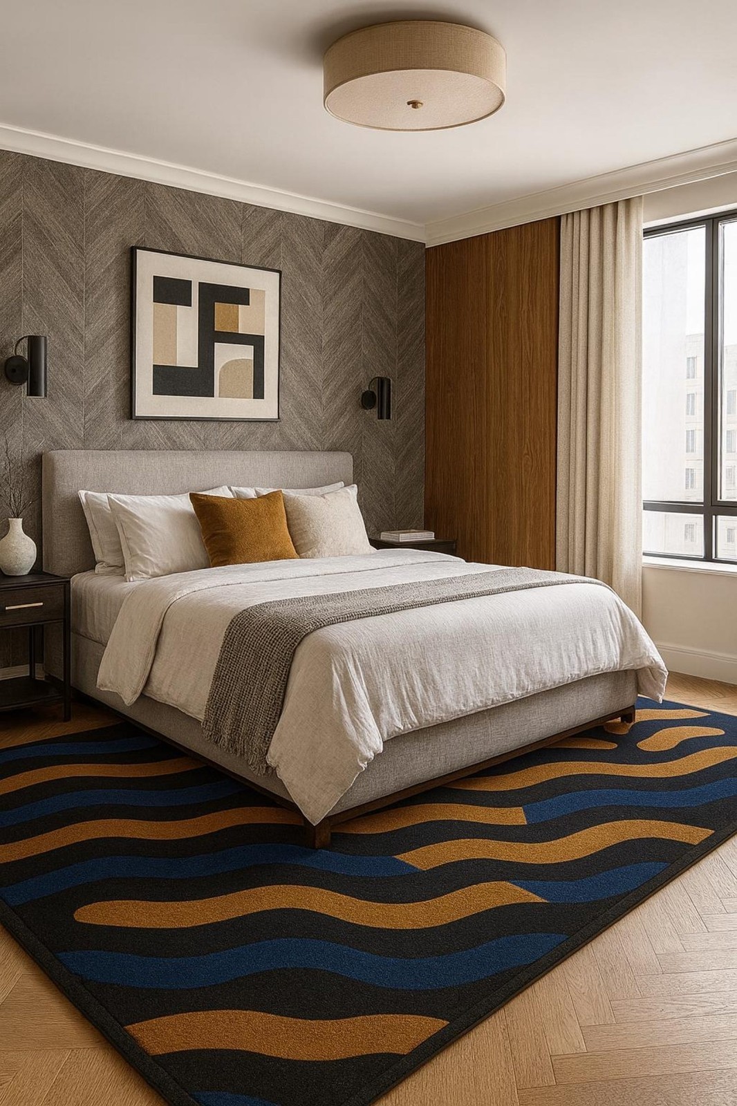 Designer Rug | Irregular Rug | Wool area Rugs | Living Room Rug | Tufted A213