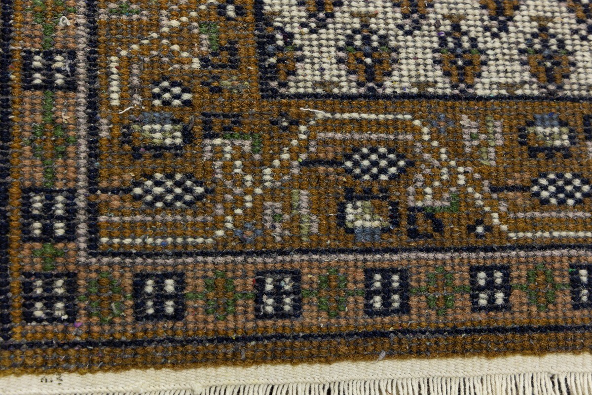 Handmade Indo-Botemir Oriental Rug 2X3 ft Floral Tribal Bathroom Décor Carpet