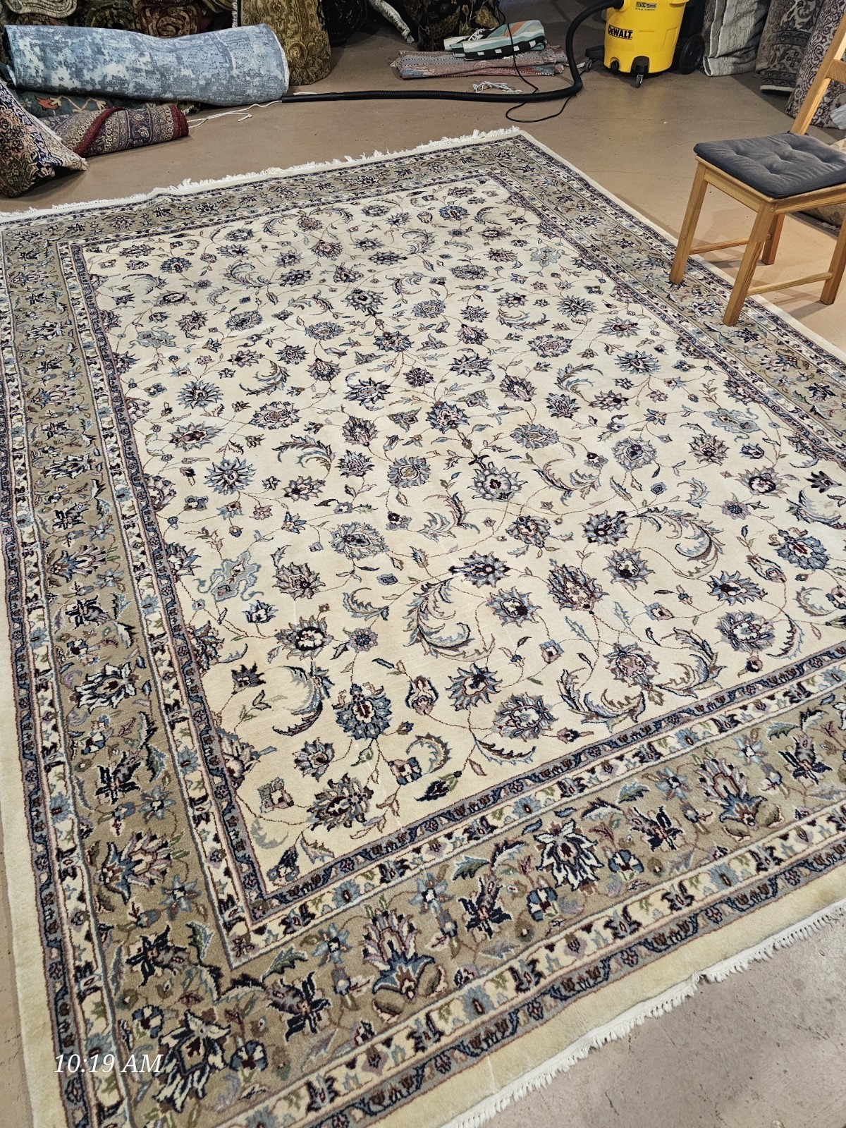 9×12 100% handmade, 100% wool oriental rug