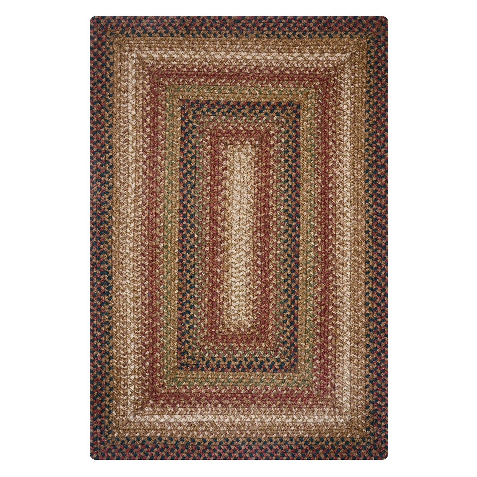Jute Braided Rug, 20×30 Rectangle – Country Decor for Kitchen, Entryway