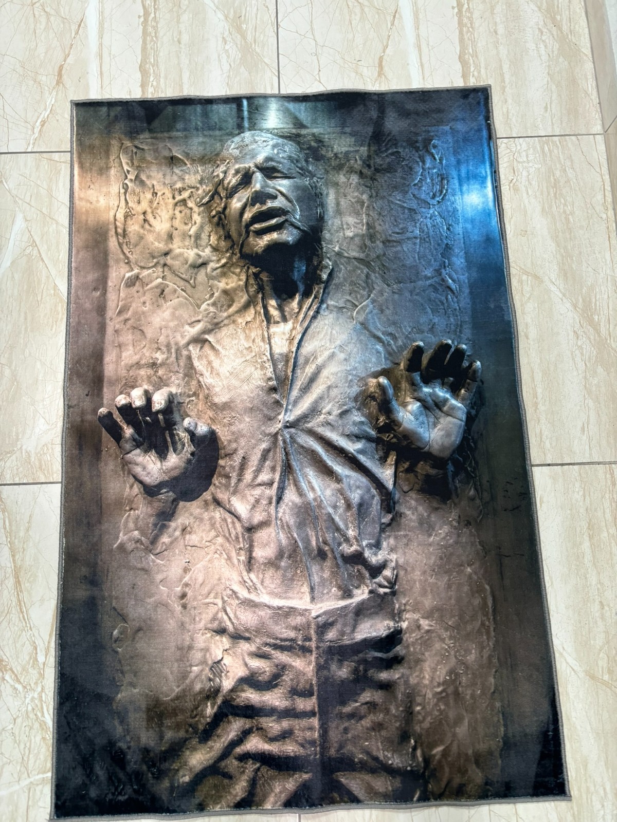 3D Looking Han Solo Area Rug, No Import Fees – Seller Pays Tariffs