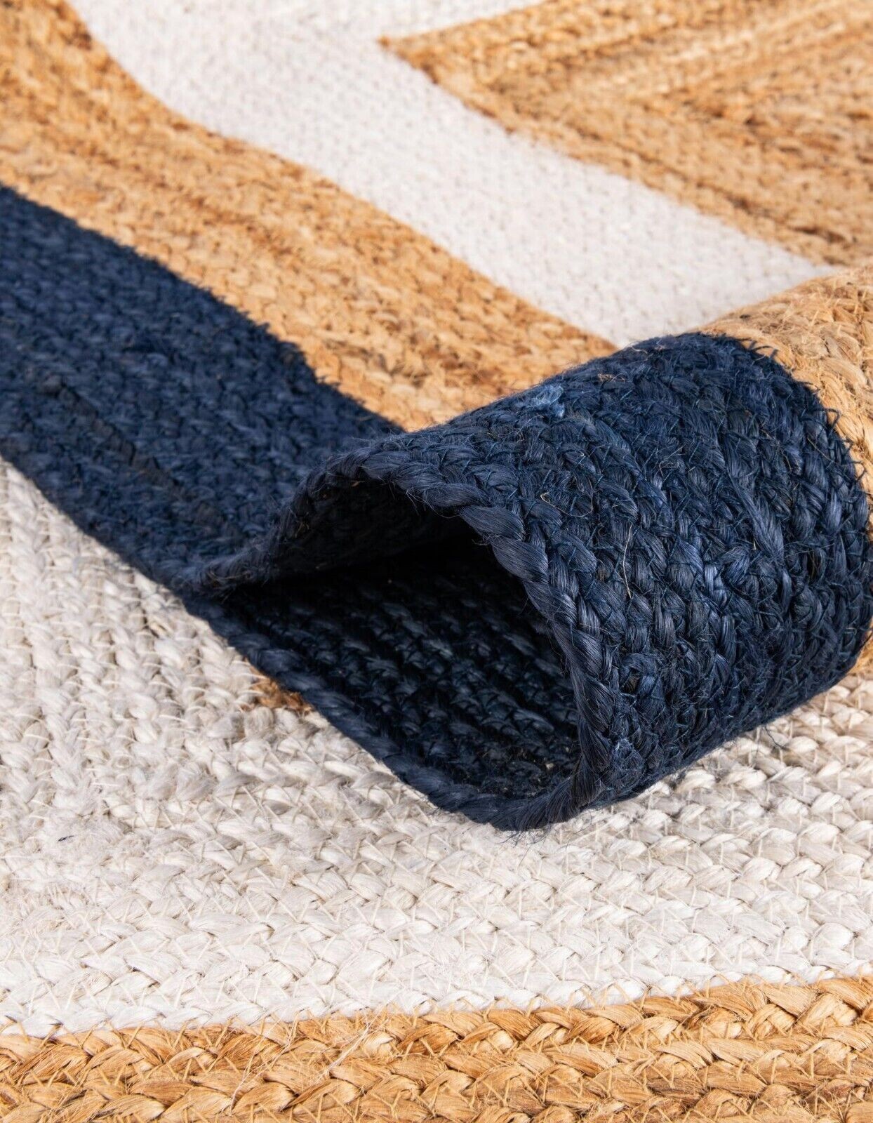 Rugs carpet 100% jute braided handmade area rug non slip Modern Floor carpet mat