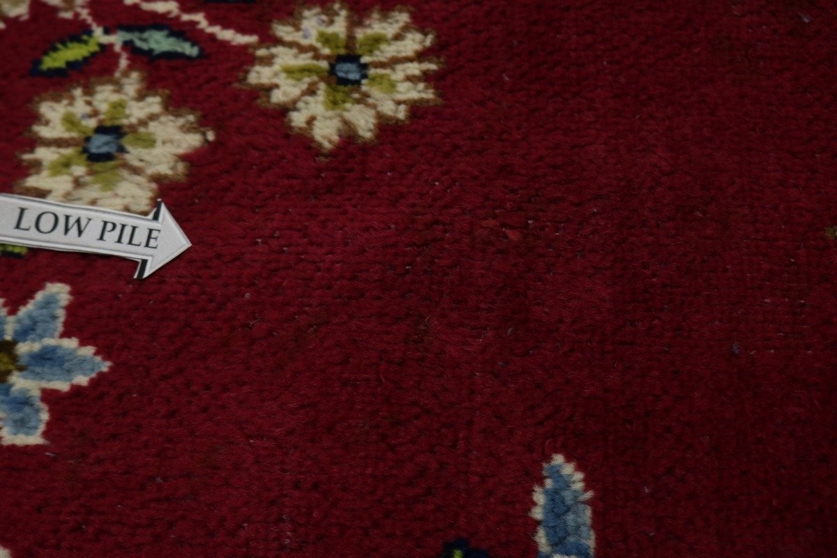 One-of-a-Kind Vintage Handmade Oriental Rug Classic Floral Style Carpet 10X13 ft
