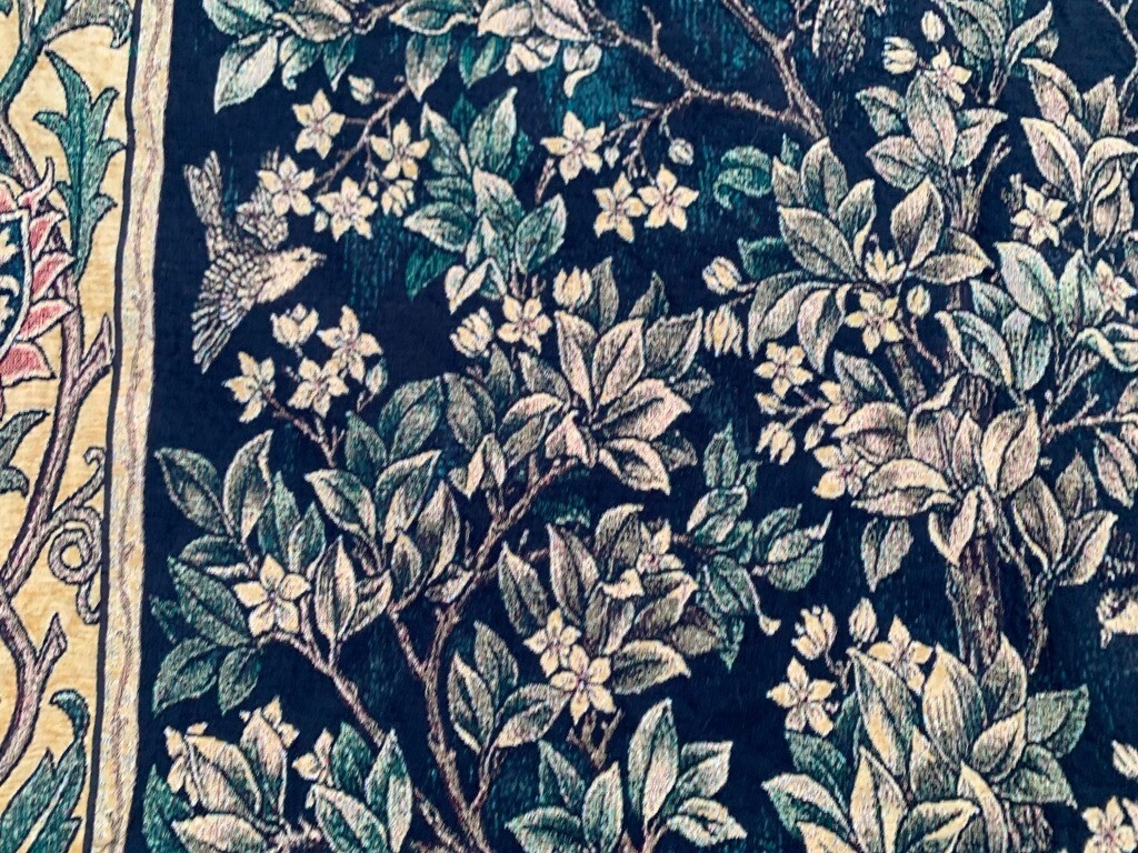 Vintage French Tapestry Medeival Tapestry Tree design Stunning Tapestry 4×6 ft