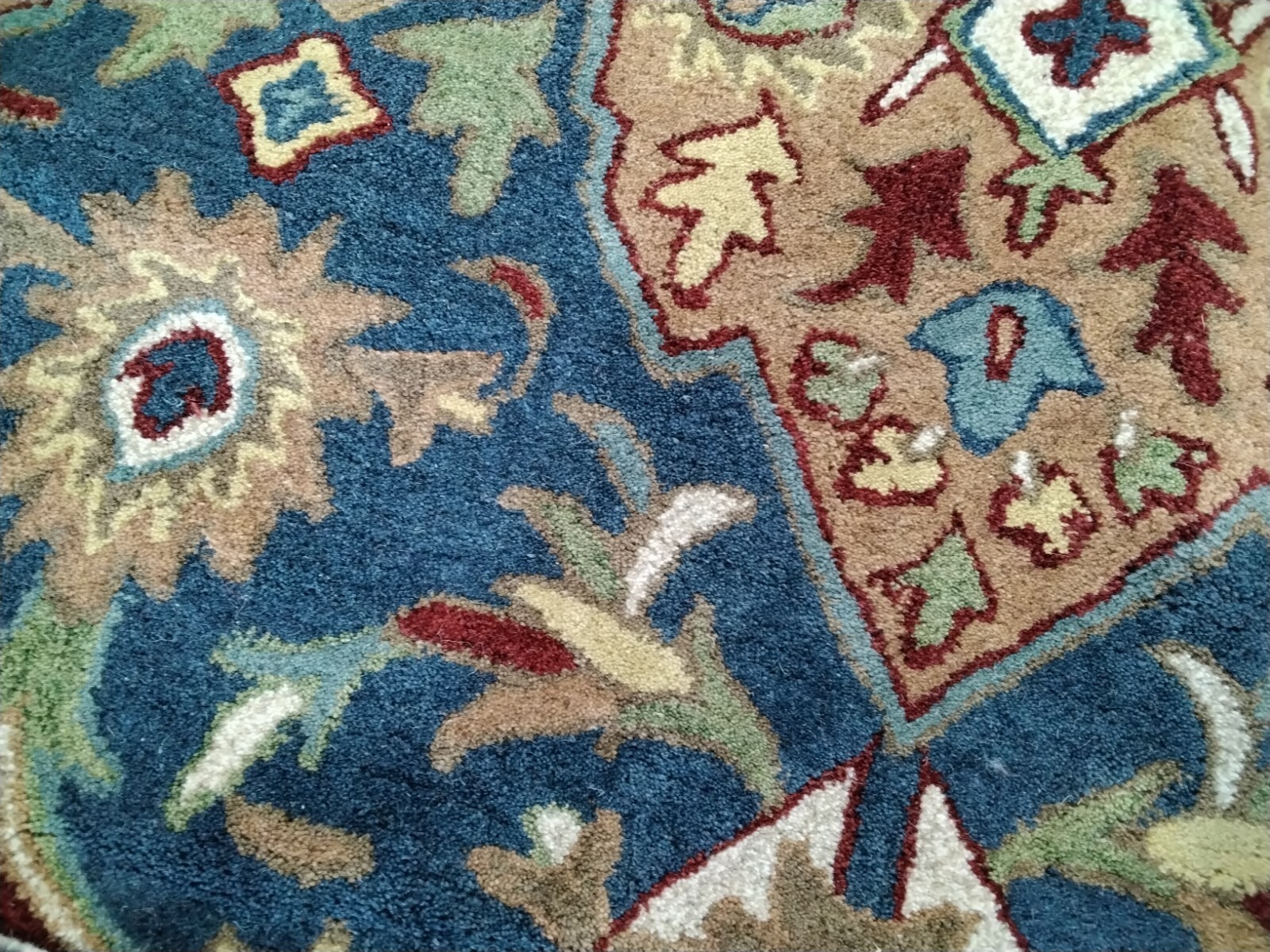 CAMEL / BLUE 11′ X 15′ Back Stain Rug, Reduced Price 1172748650 HG653A-1115