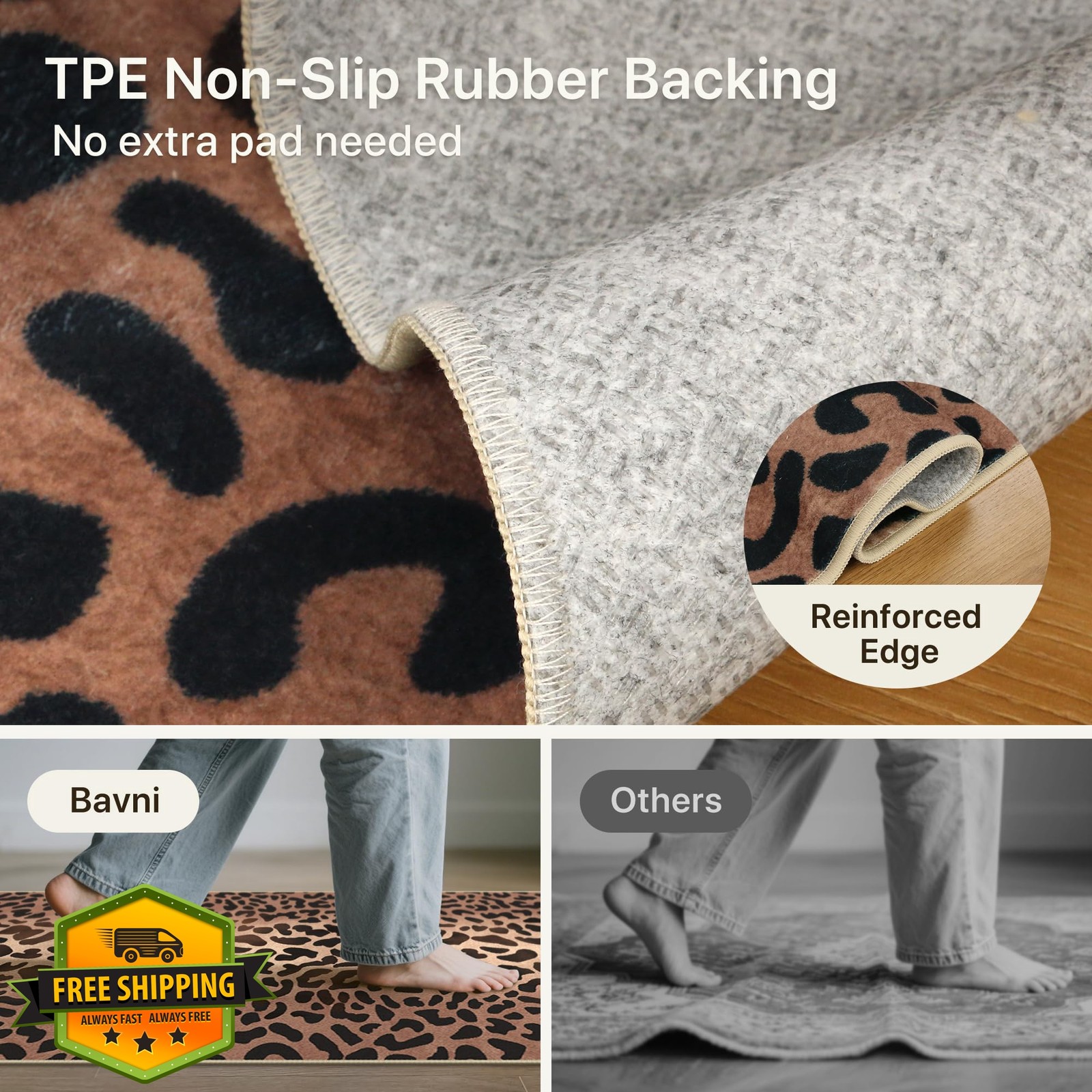 Bavni Leopard Rug 4×6 Cheetah