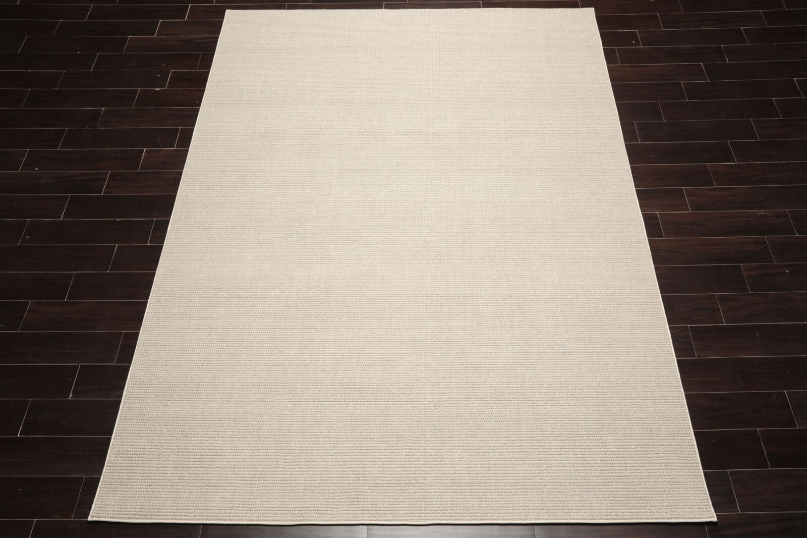 LoomBloom Multi Sizes Beige Hand Tufted Textured Ribbed New Zealand Wool Rug