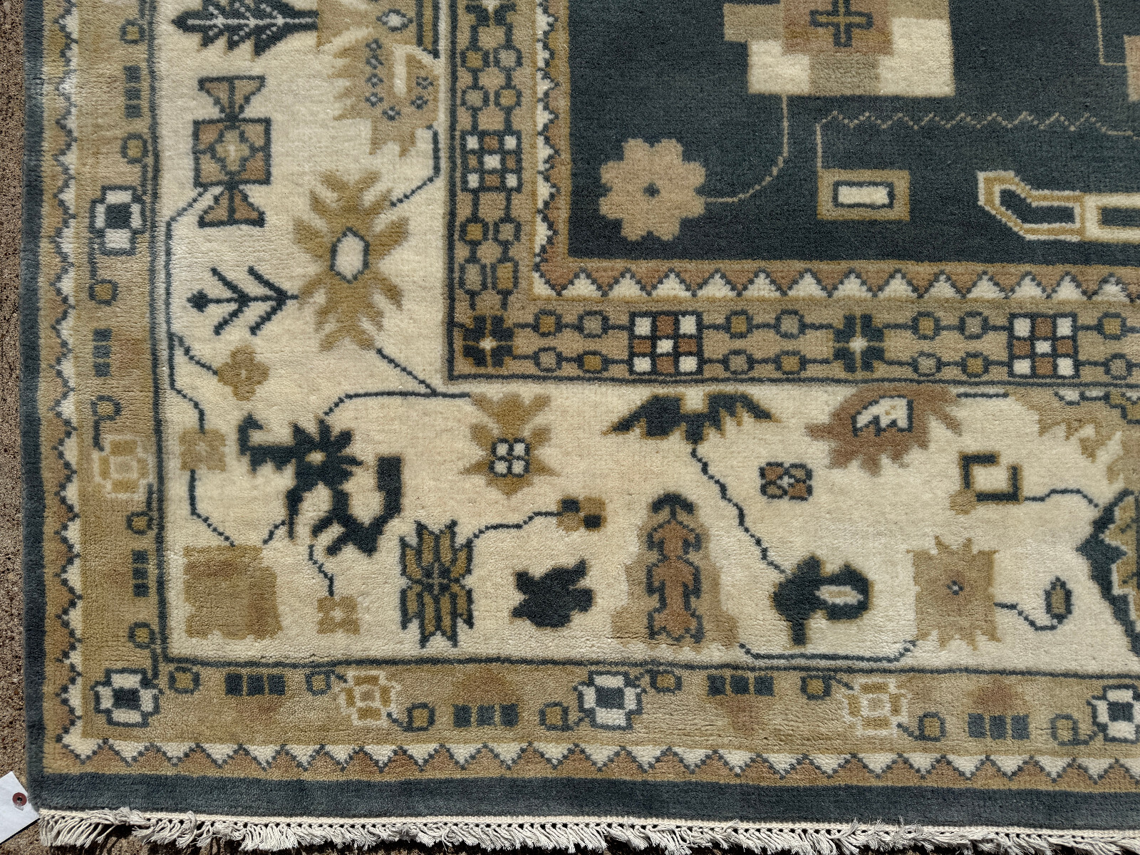 10×14 NEW HANDMADE BLUE RUG handwoven wool turkish oushak carpet oriental clean