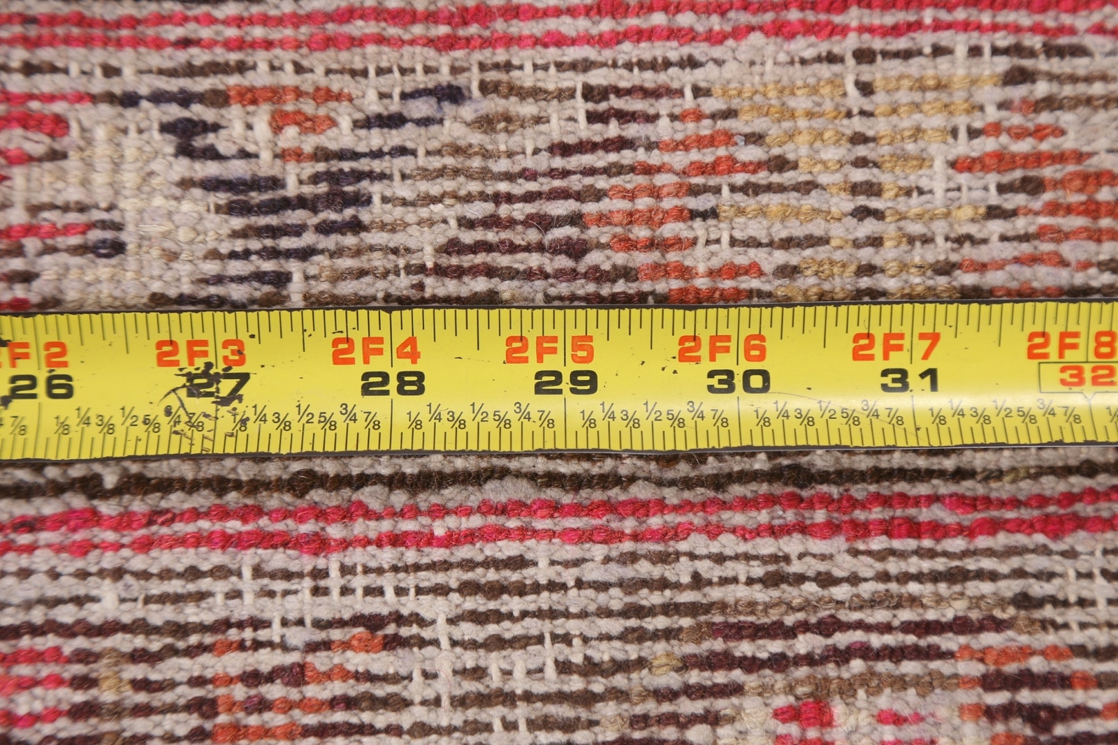 Antique Vegetable Dye Khotan Oriental Orange Mongolian Rug 4×8 Handmade Wool