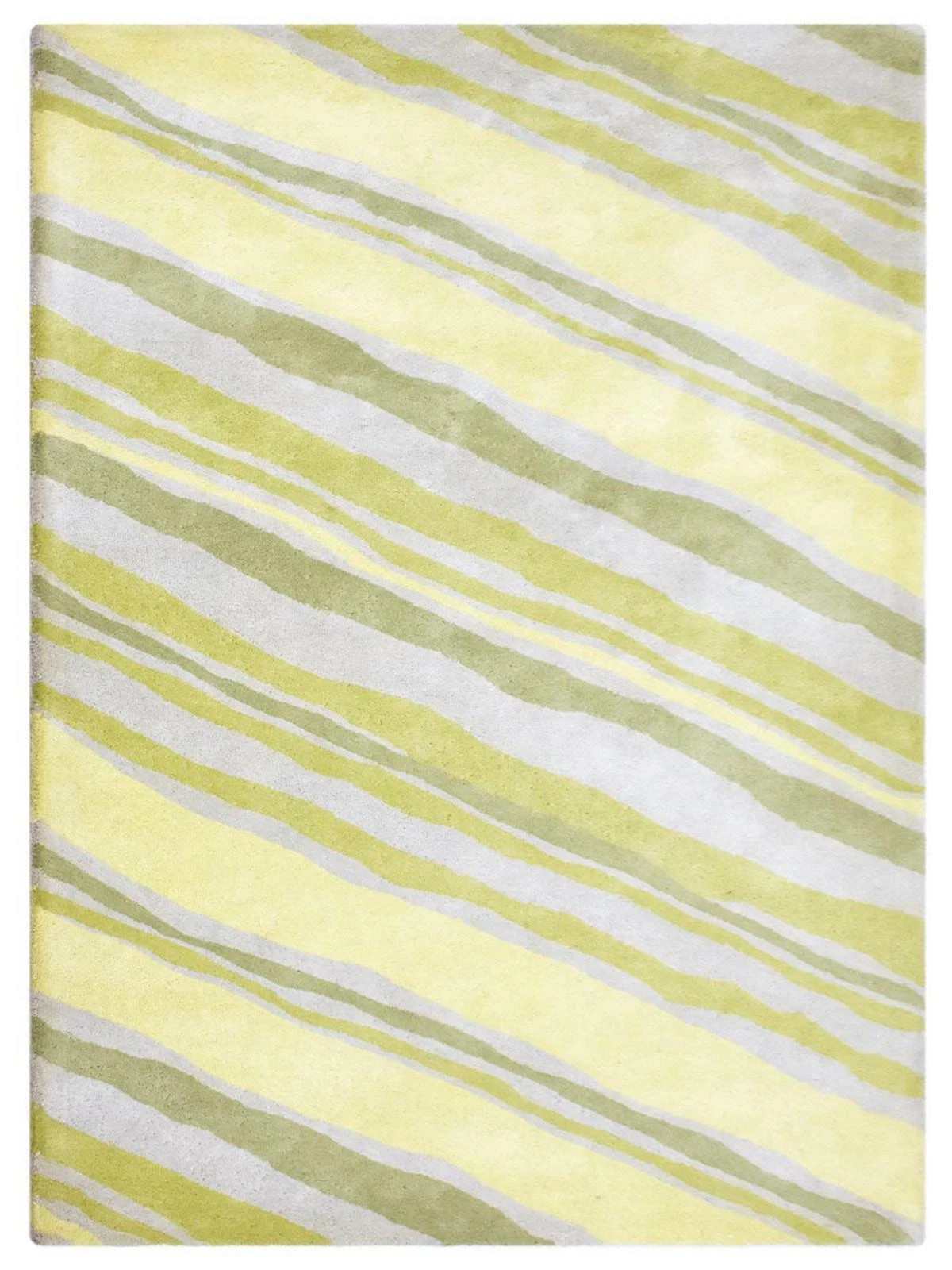 Hand Tufted Wool 5’x7’6” Area Rug Contemporary Multicolor