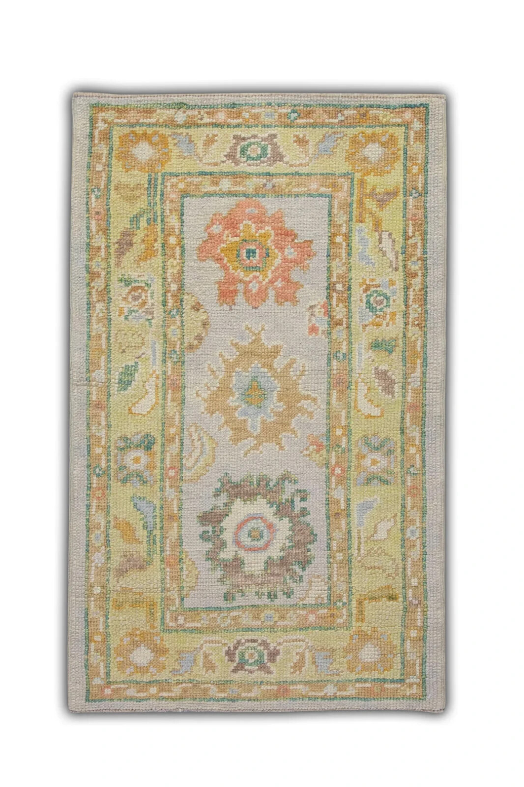 Turkish Oushak Rug Oriental Handmade Rug 2’2″ x 3’6″ #6035