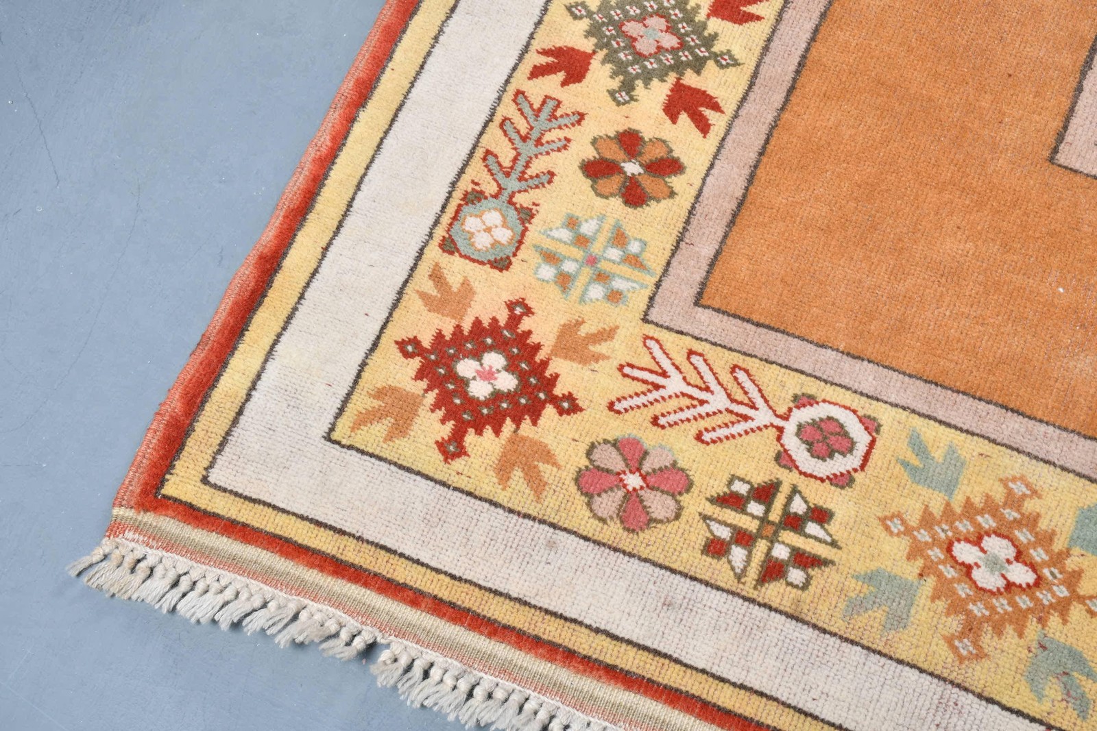 Turkish Vintage Rug 6,6×9,7 ft (202×295 cm), Red Wool Rug