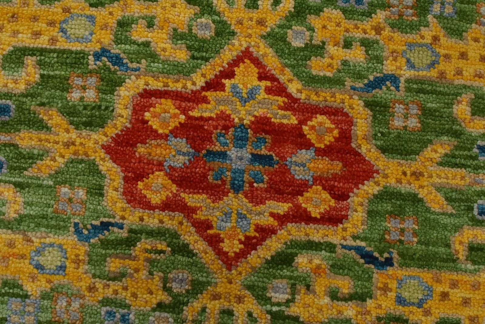 Anatolia Rug 8’11” x 11’10” Red Wool Tribal Hand-Knotted Oriental Carpet