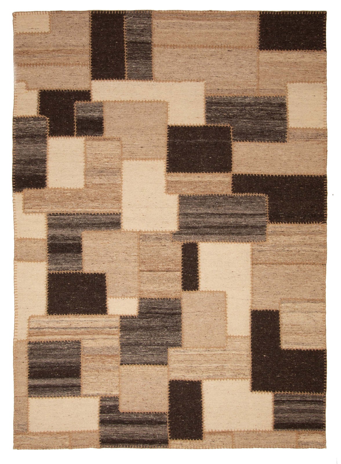 Vintage Hand Woven Area Rug 6’3″ x 8’10” Traditional Wool Oriental Carpet