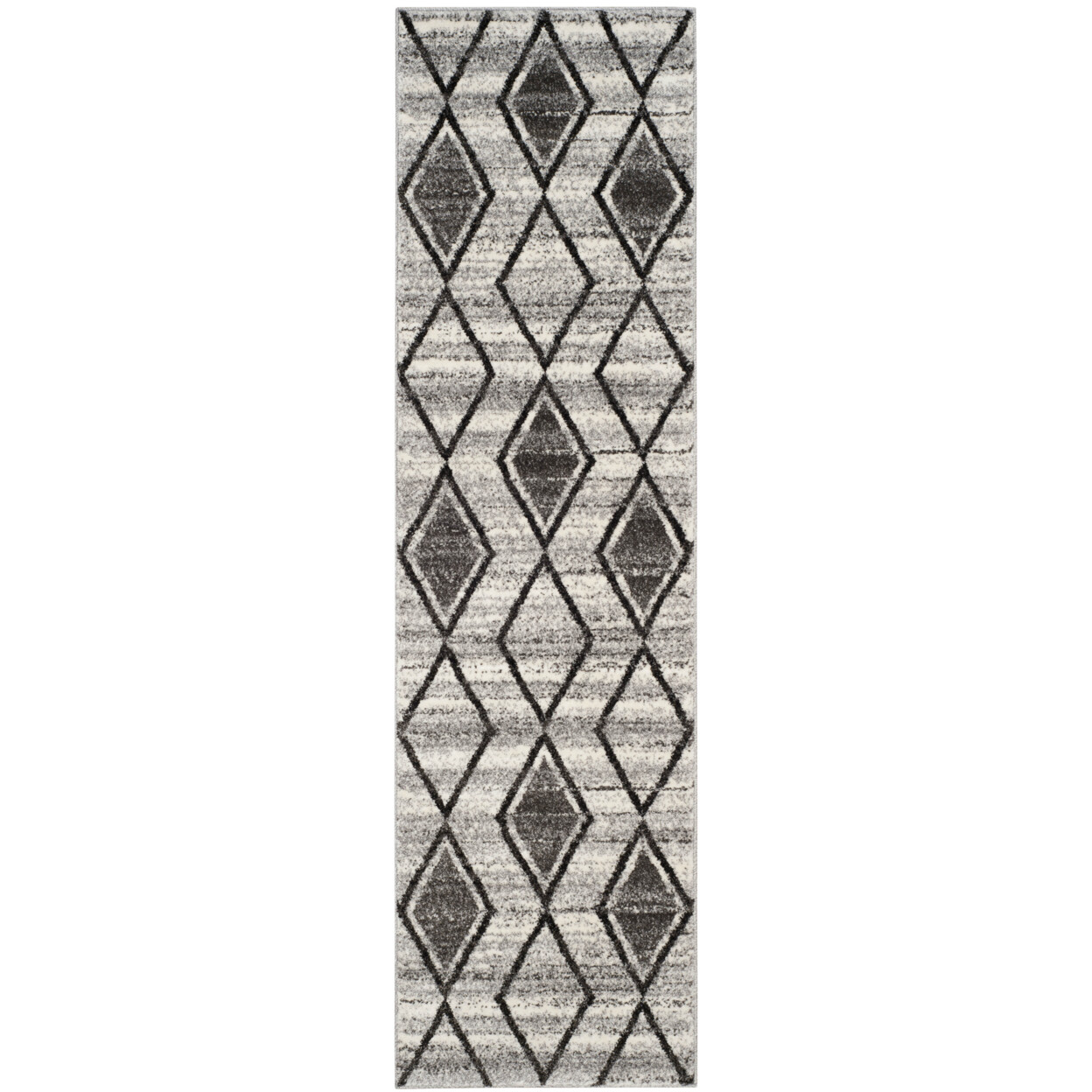 SAFAVIEH Tunisia Collection TUN296K Grey / Black Rug