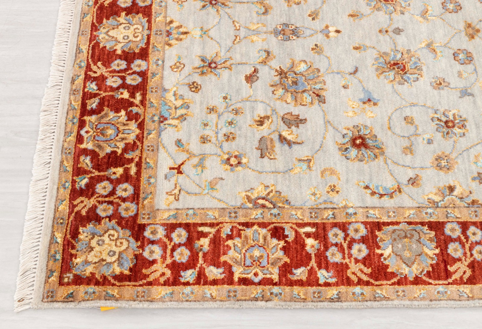 4×6 Blush Grey Rust High Quality Ziegler Hand Knotted Wool Soft Feel Rug