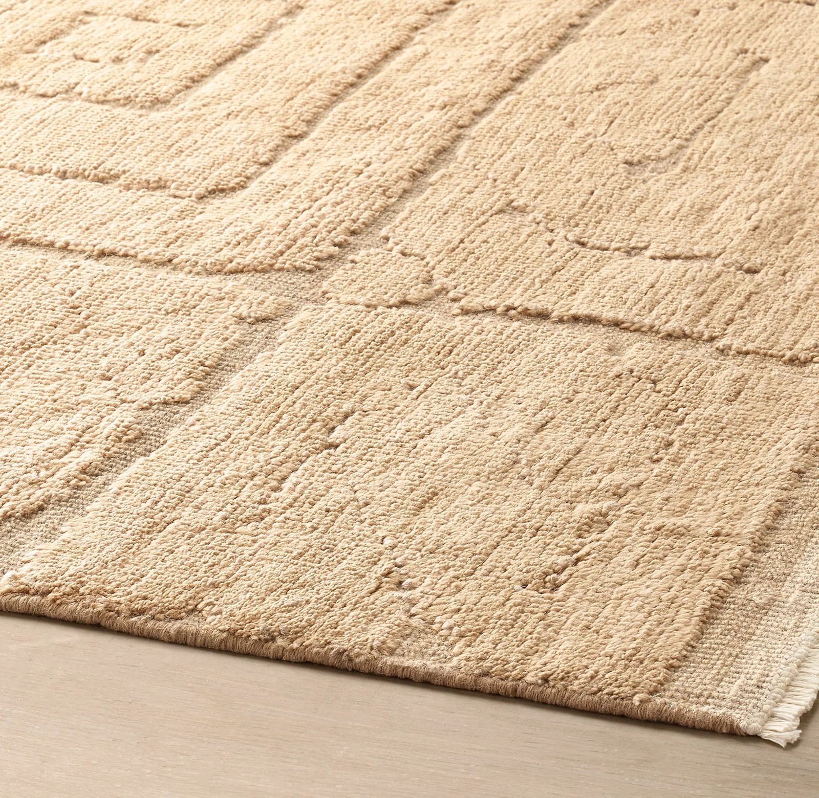 Handmade Berber Moroccan Wool Rug Color Camel Design Area Luxury Carpet Rug