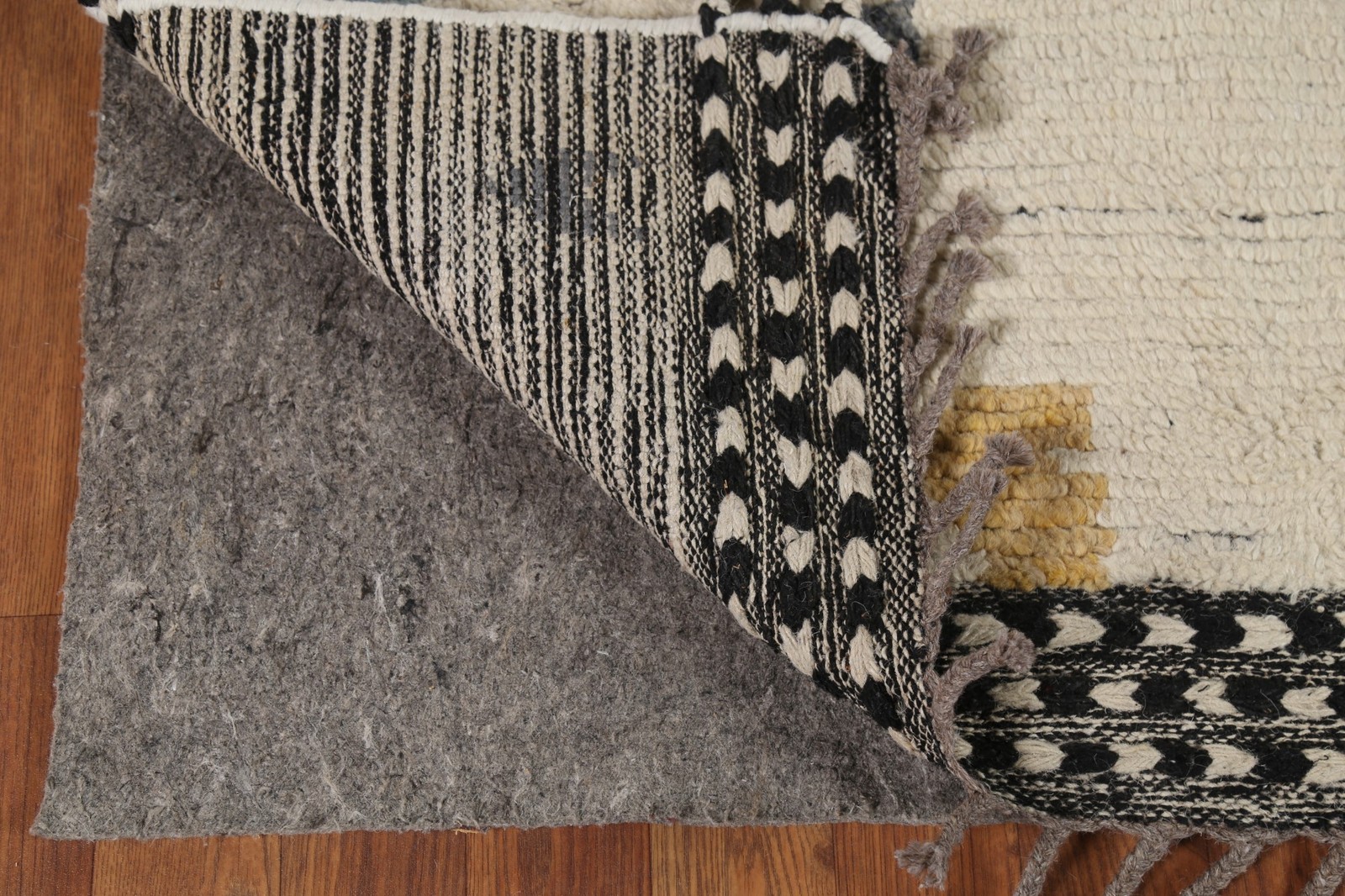 Earth Tone Handmade Moroccan Area Rug 5×9 Ft Oriental Wool Carpet Modern Rug
