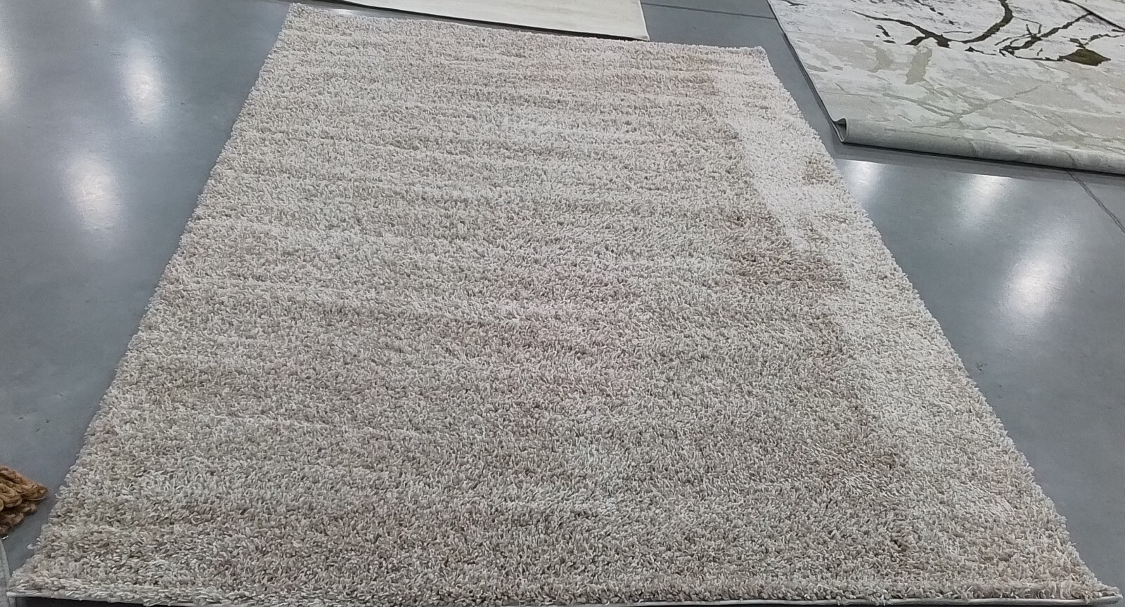 BEIGE 6′-7″ x 9′-6″ Damaged Binding Rug, Reduced Price 1172760190 SG151-1313-7