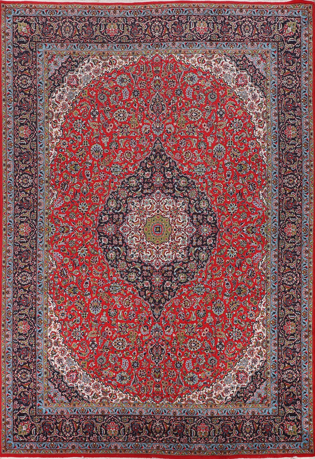 Traditional Floral Turkish Area Rug 10×13 Medallion Oriental Room Size Carpet